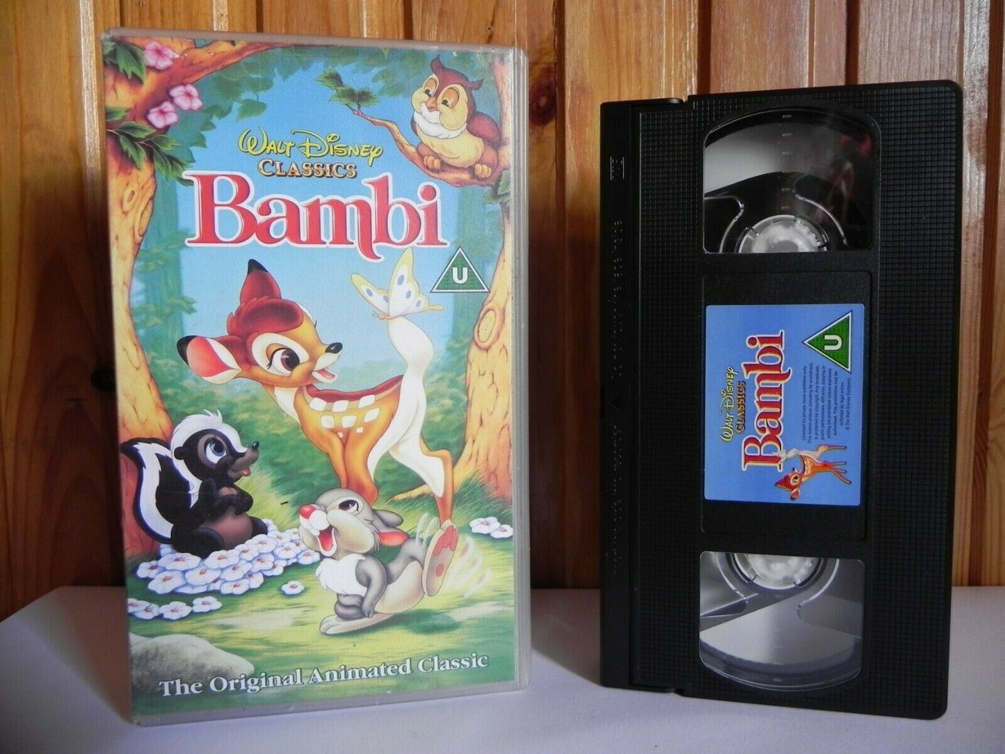 Bambi - Walt Disney Classics - Animated - Adventures - Children's - Pal VHS-