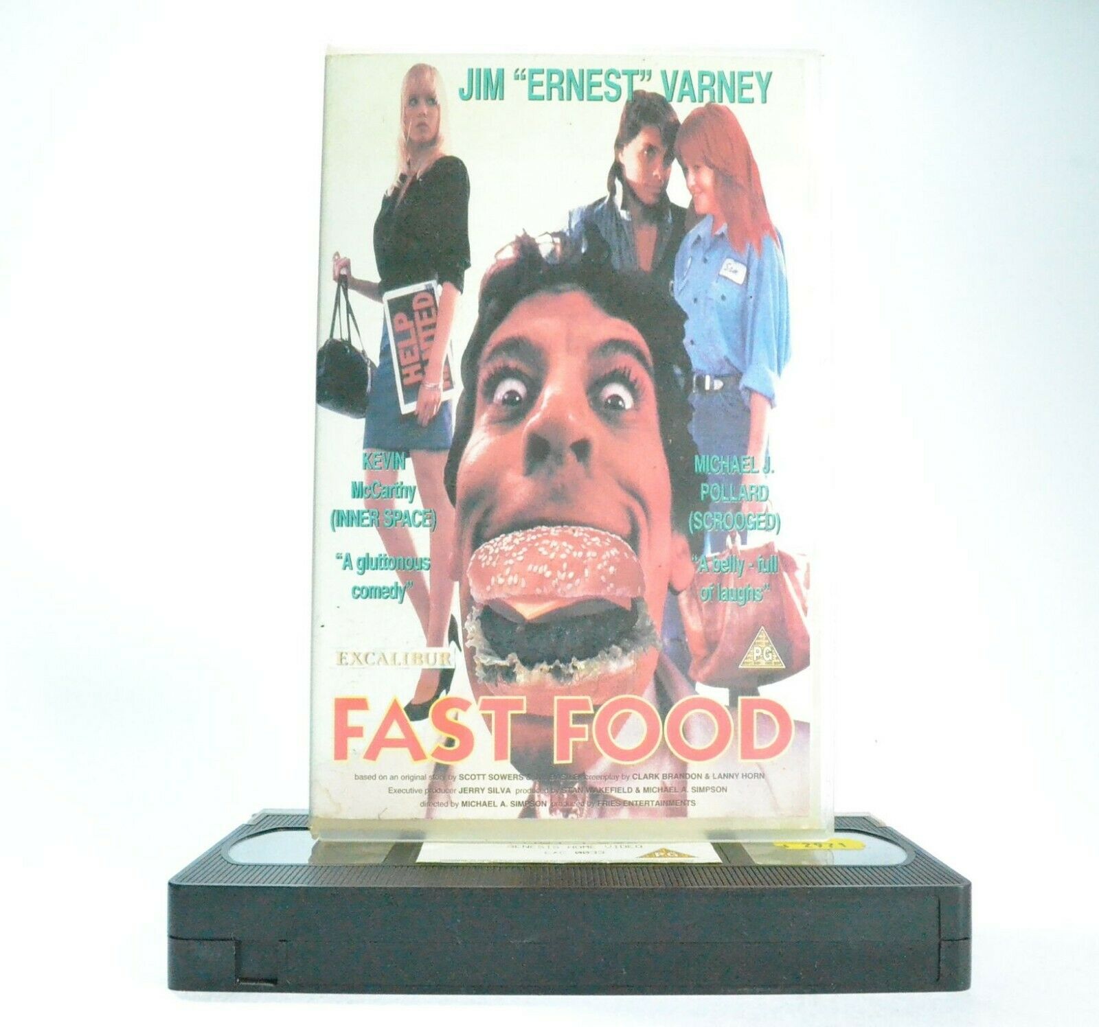 Fast Food: Comedy (1991) - Large Box - Jim "Ernest" Varney/Tracey Lords - VHS-