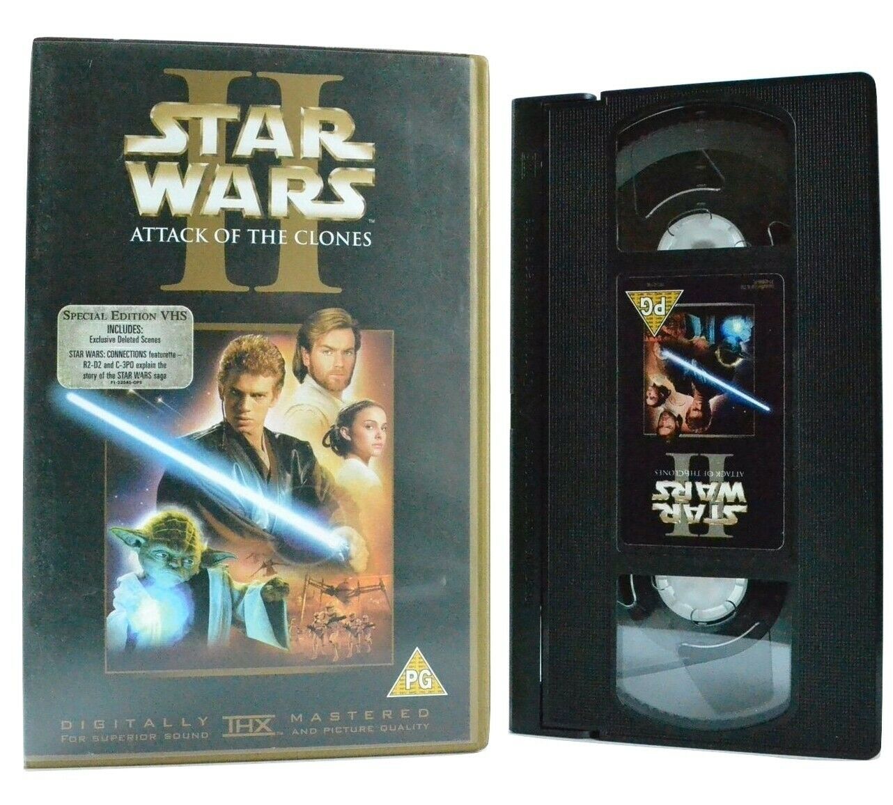 Star Wars 2: Attack Of The Clones - Epic Space Opera - L.Neeson - Sci-Fi - VHS-