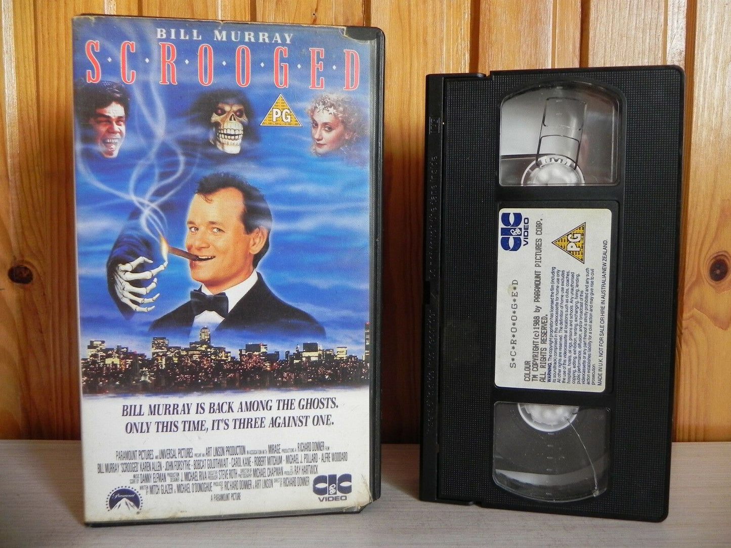 Scrooged - CIC Video - Comedy - Modern Day Dicken's Classic - Pal VHS-