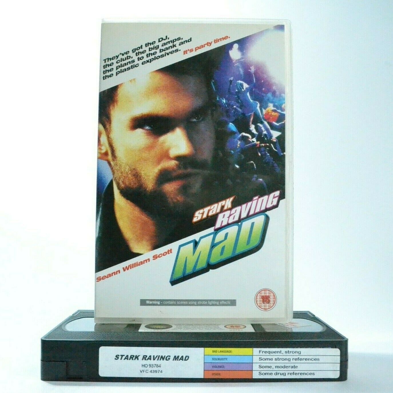 Stark Raving Mad: Crime Comedy (2002) - Large Box - Seann William Scott - VHS-