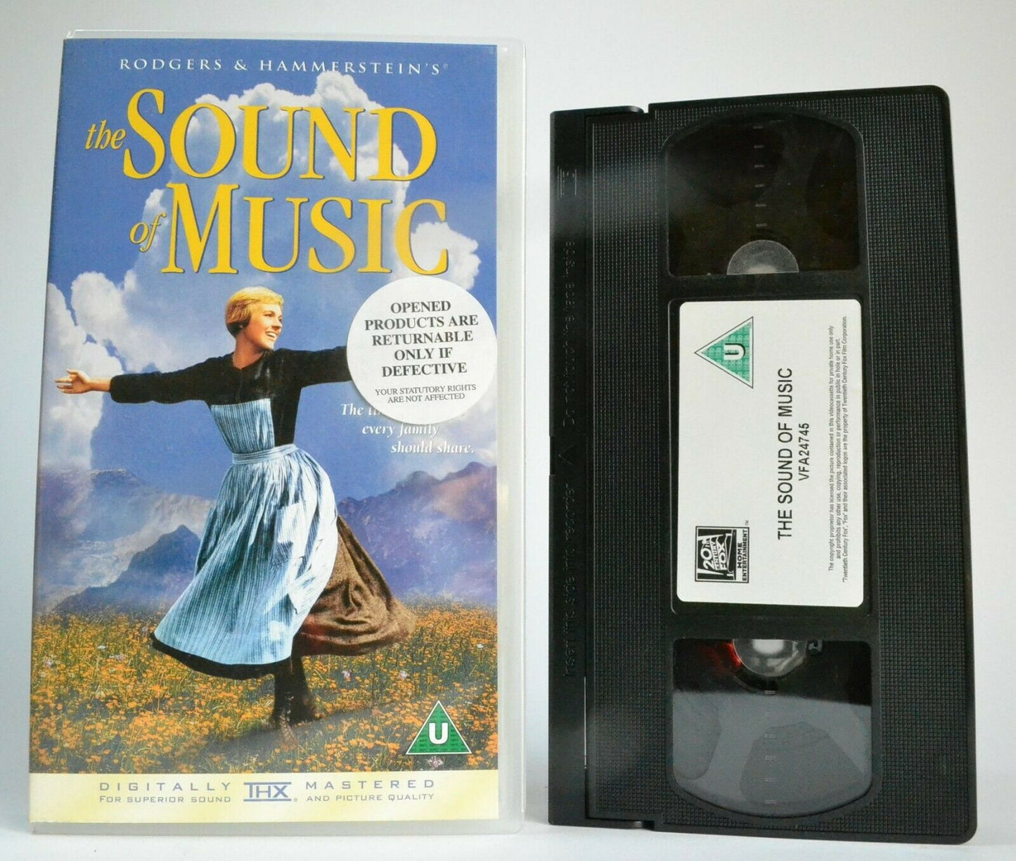 The Sound Of Music (1965): Musical Drama [THX Mastered] Julie Andrews - Pal VHS-