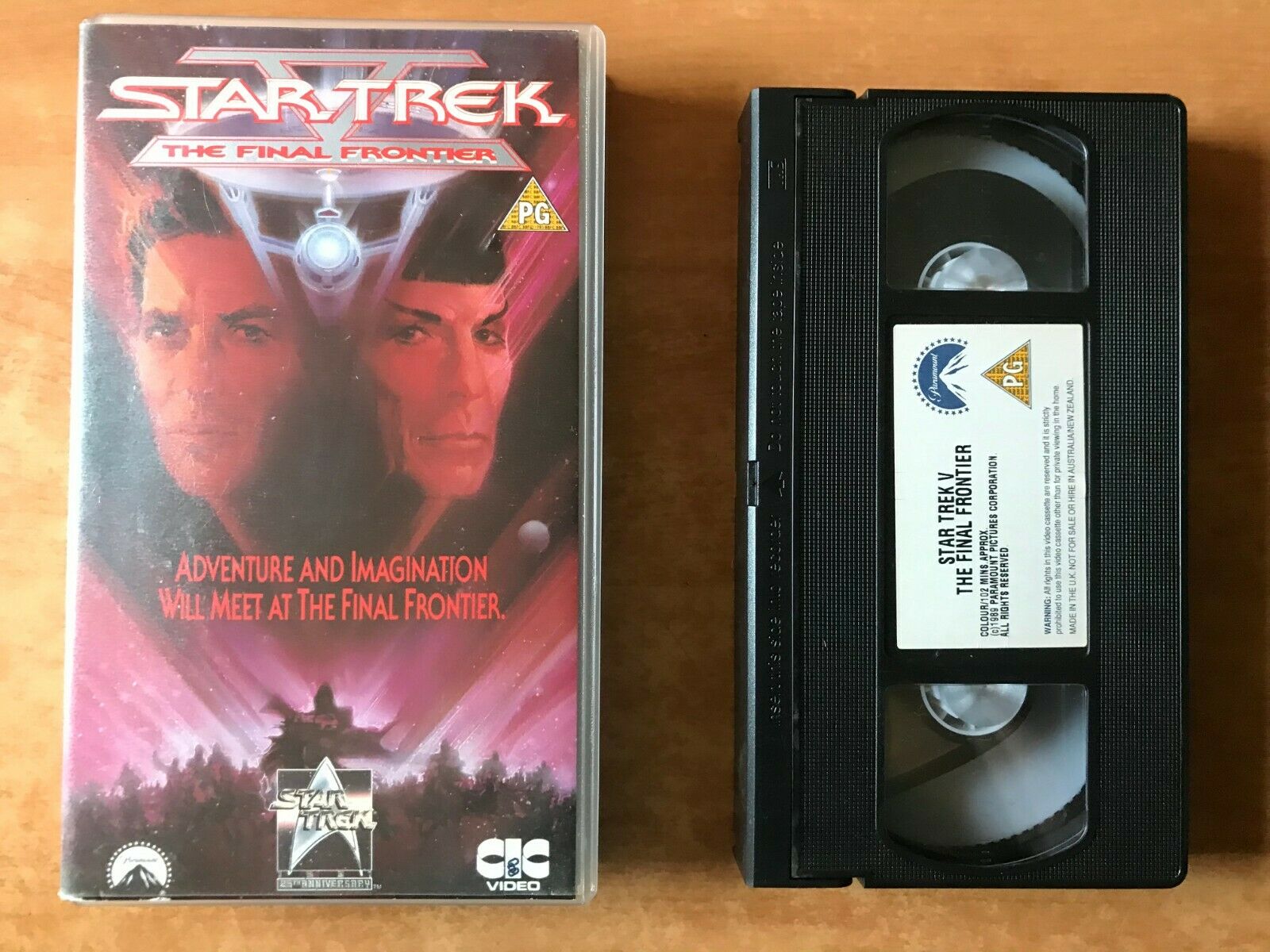 Star Trek 5: The Final Frontier (1987) - Space Opera - Leonard Nimoy - Pal VHS-