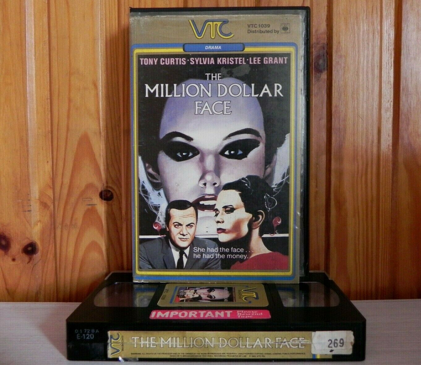 The Million Dollar Face: VTC Drama - Pre-Cert - Large Box - Sylvia Kristel - VHS-