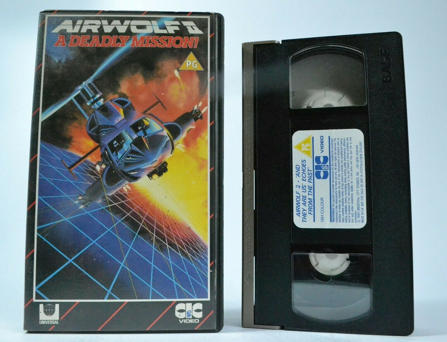 Airwolf 2: A Deadly Mission - Action Adventure -'Echoes From The Past'- Pal VHS-