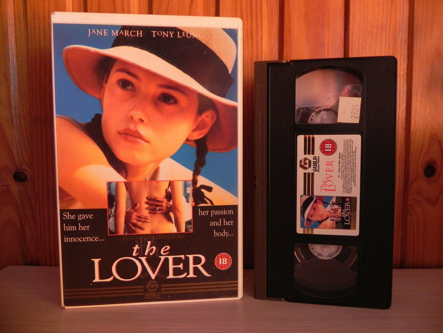 The Lover - Jane March - Risque Drama - Large Box Video - Ex-Rental - 8712 - VHS-