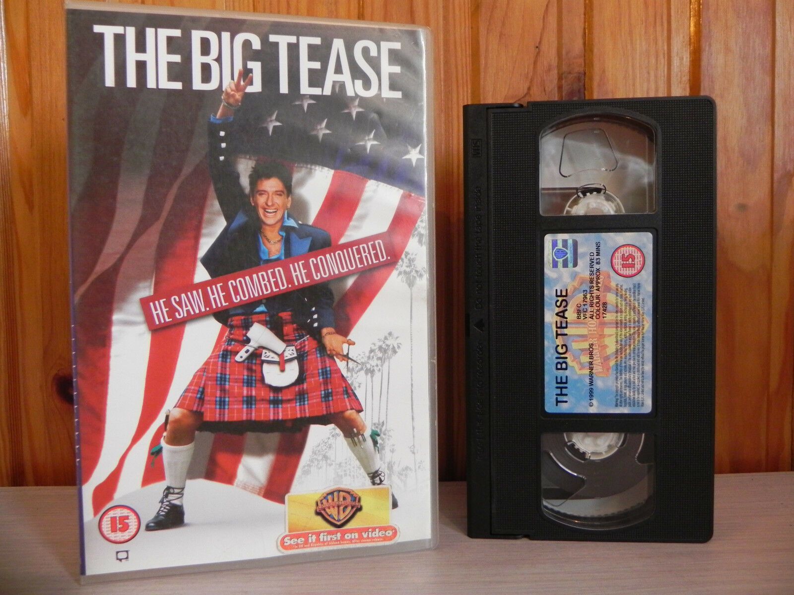 The Big Teese - Glaswegian Hairdresser In L.A. - Big Box - Ex-Rental - Pal VHS-