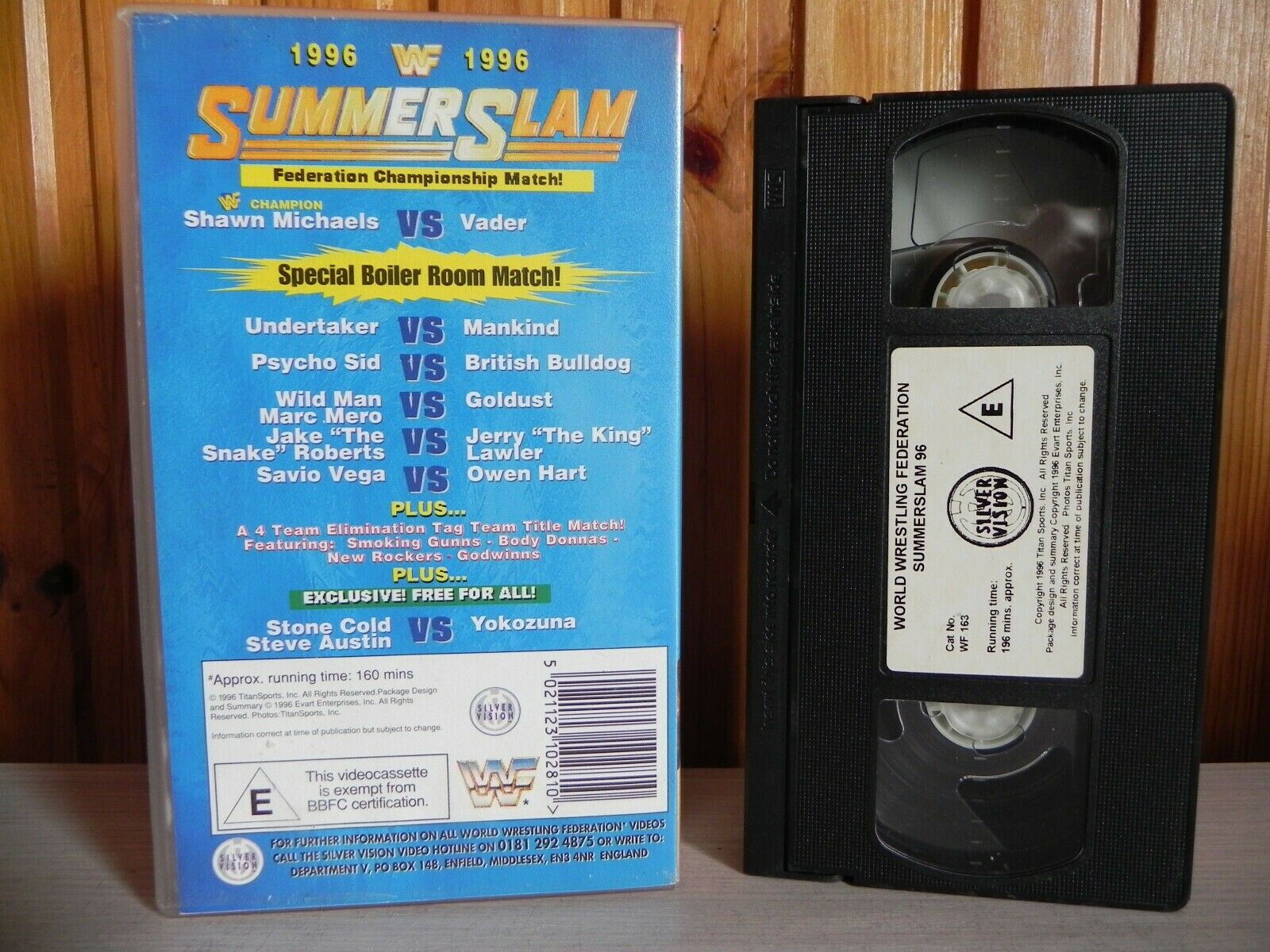 WWF - Summerslam 1996 - Oposites Attack - Shawn Michaels - Owen Hart - VHS-