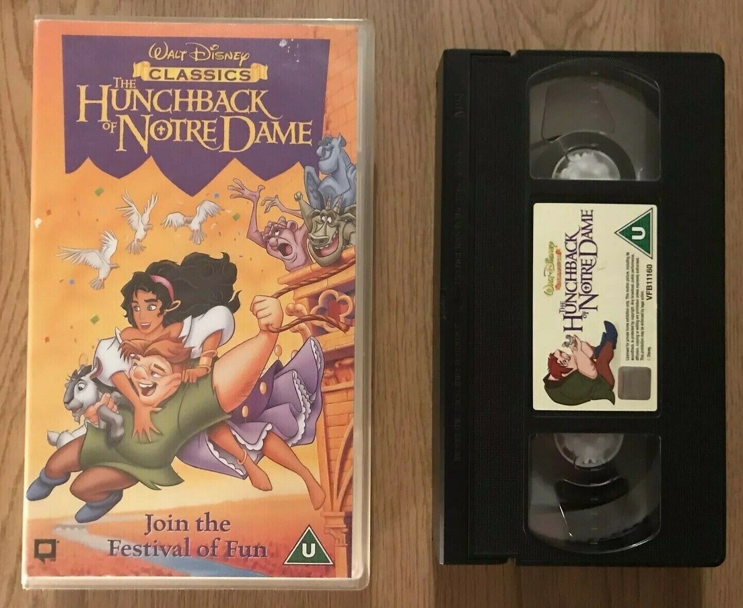 The Hunchback Of Notre Dame - Walt Disney Classics - Animated - Kids - Pal VHS-