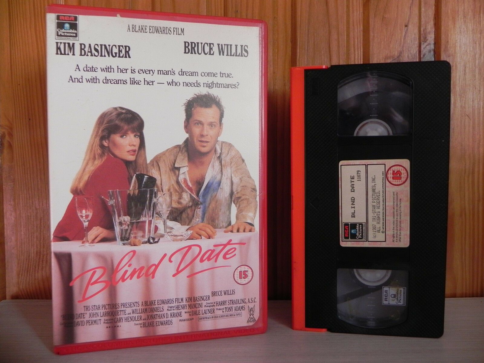 Blind Date - Big Box - Bruce Willis - Basinger - 1987 - RCA Original - Pal VHS-