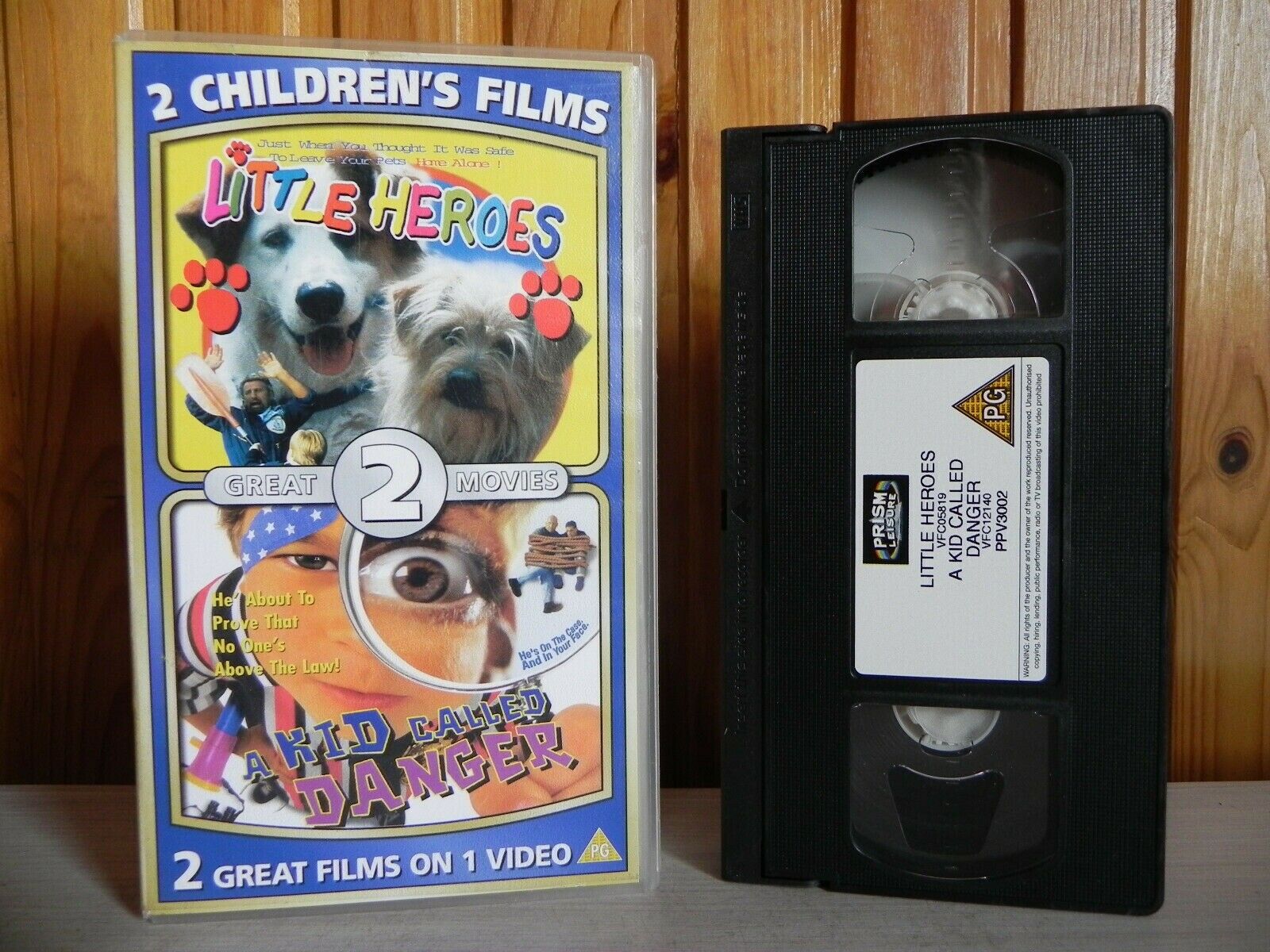 Little Heroes - A Kid Called Danger - Prism - 2 Children's Films On 1 - Pal VHS-