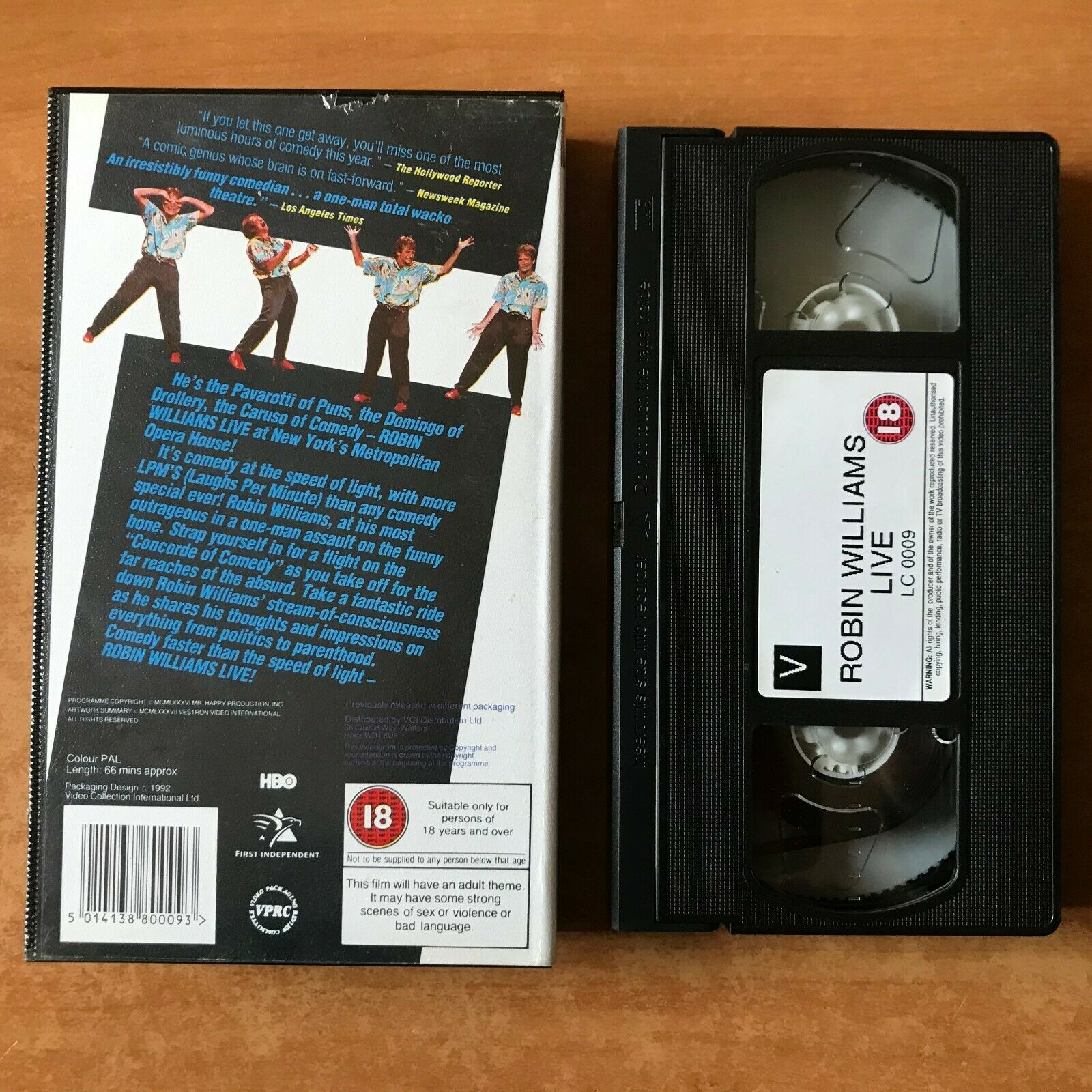 Robin Williams: Live [Metropolitan Opera House] New York - Stand Up Comedy - VHS-