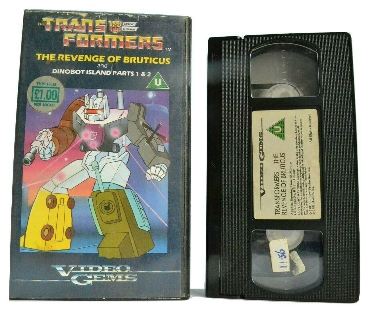 Trans Formers (Video Gems): The Revenge Of Bruticus - Animated - Kids - Pal VHS-