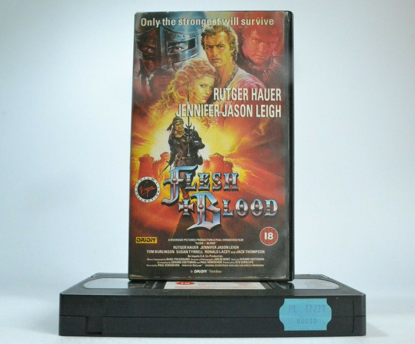 Flesh And Blood (Flesh+Blood):(1989) Virgin Release - Historical Adventure - VHS-