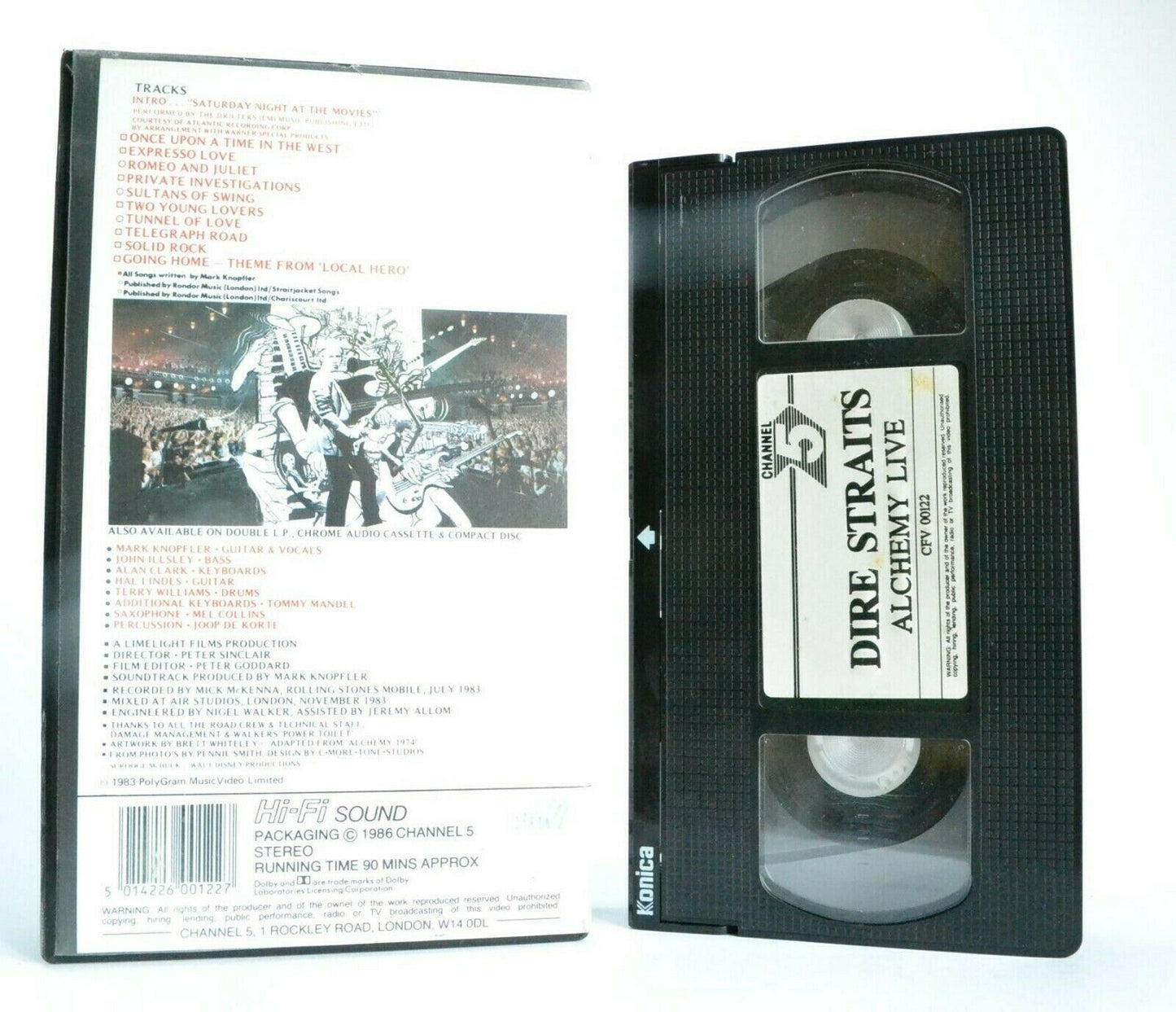 Dire Straits: Alchemy Live - (1986) Channel 5 - Concert - Rock Music - Pal VHS-