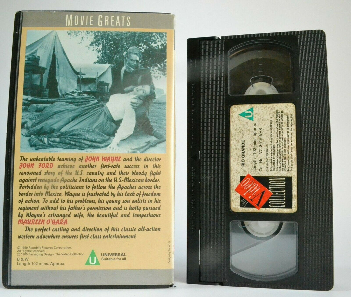 Rio Grande (1950): Western Adventure - John Wayne / Maureen O'Hara - Pal VHS-