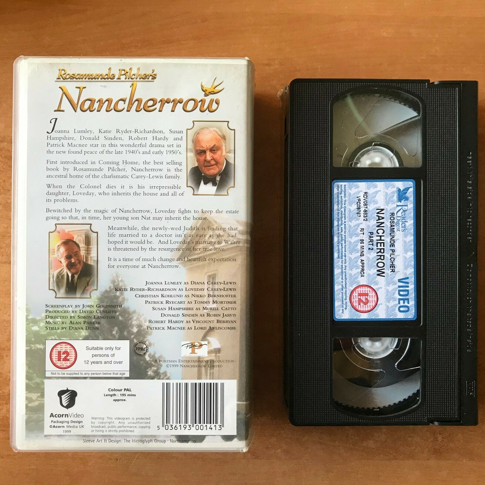 Nancherrow; [Rosamunde Pilcher] TV Series - Drama - Joanna Lumley - Pal VHS-