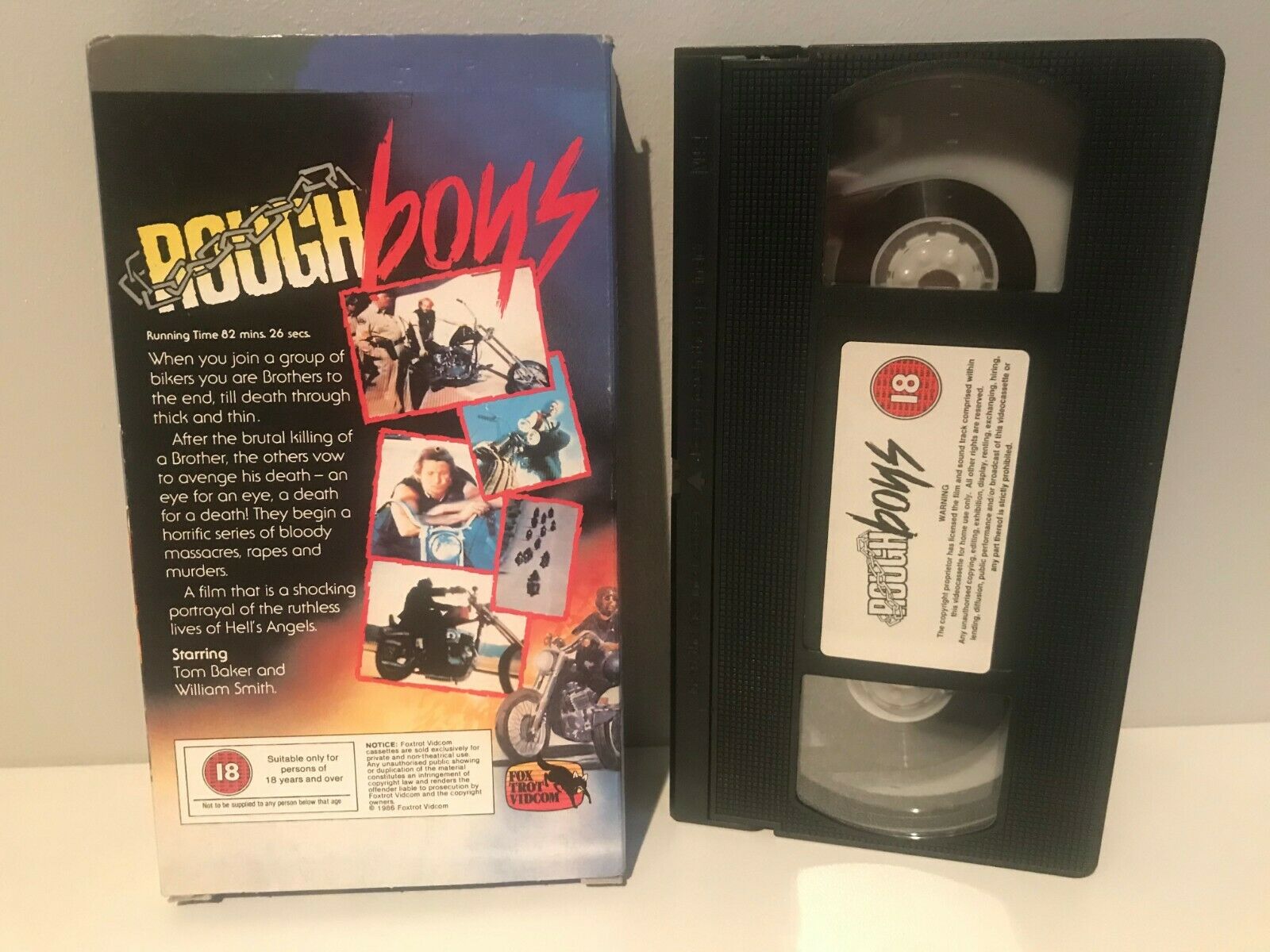 Rough Boys: Hells Angels [1986 FoxTrot VidCom] Ruthless Action - VHS-