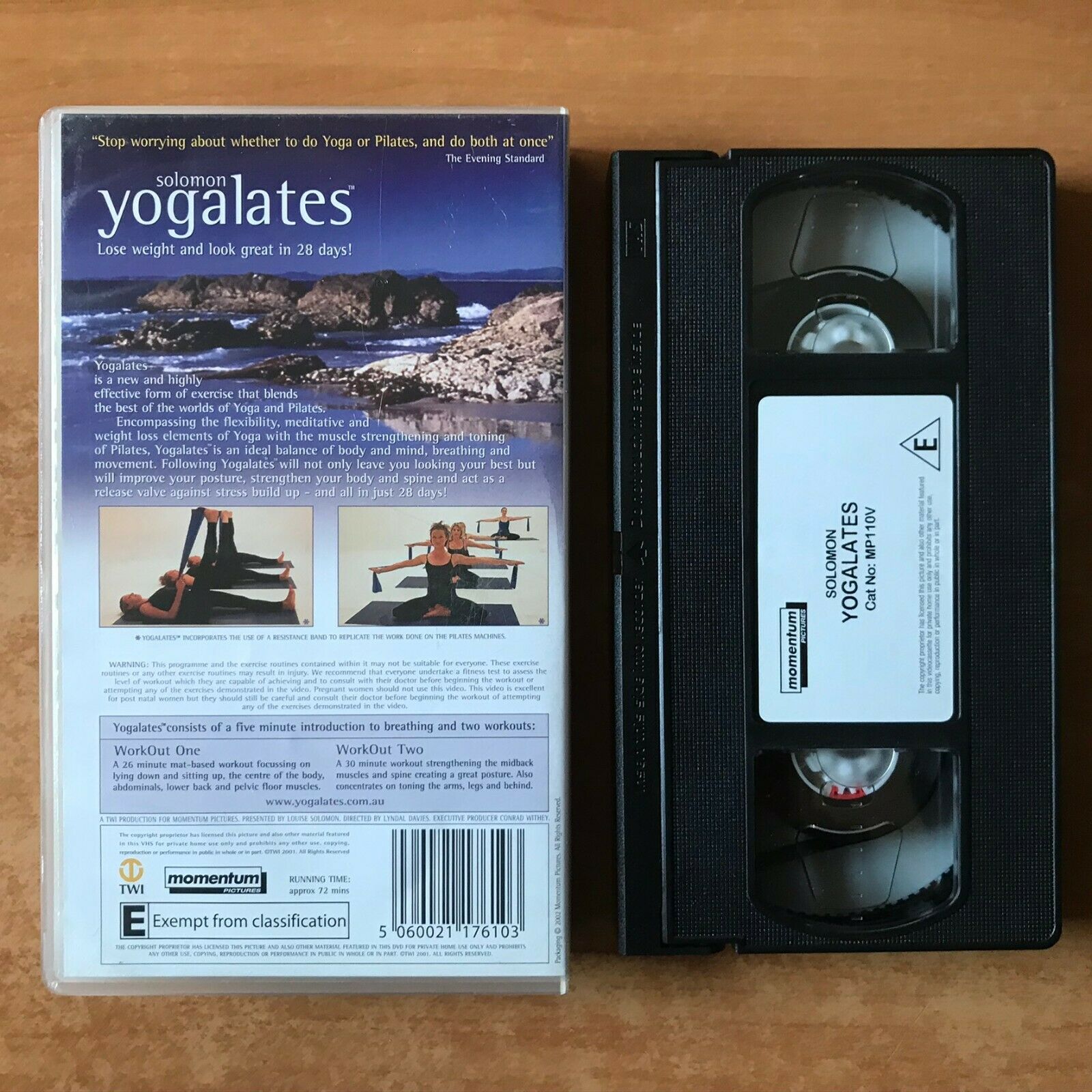 Solomon Yogalates: Yoga / Pilates - Ultimate Exercises - Body Workout - Pal VHS-