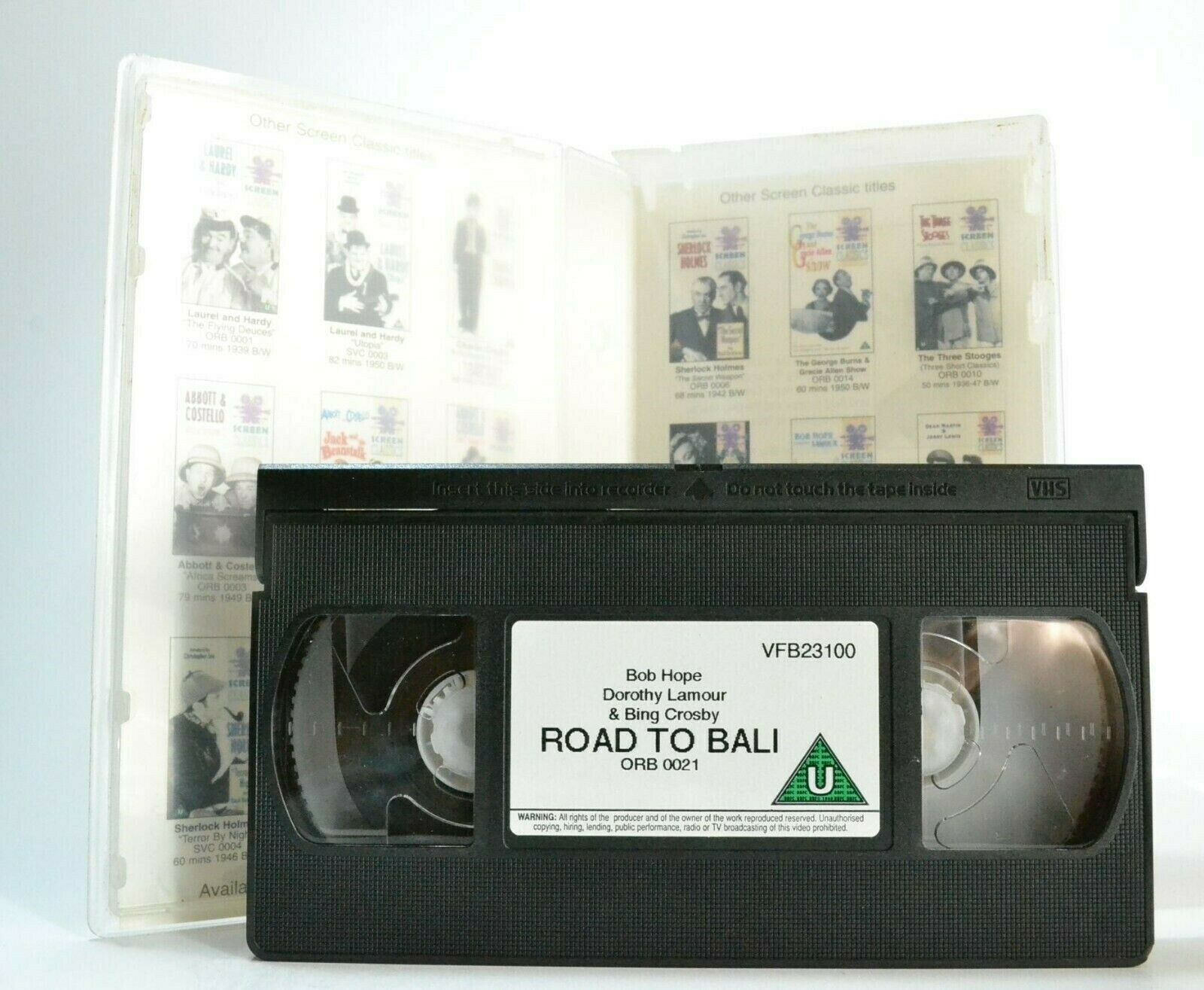 Road To Bali (1952) - Comedy - Bing Crosby - Bob Hope - Dorothy Lamour - Pal VHS-