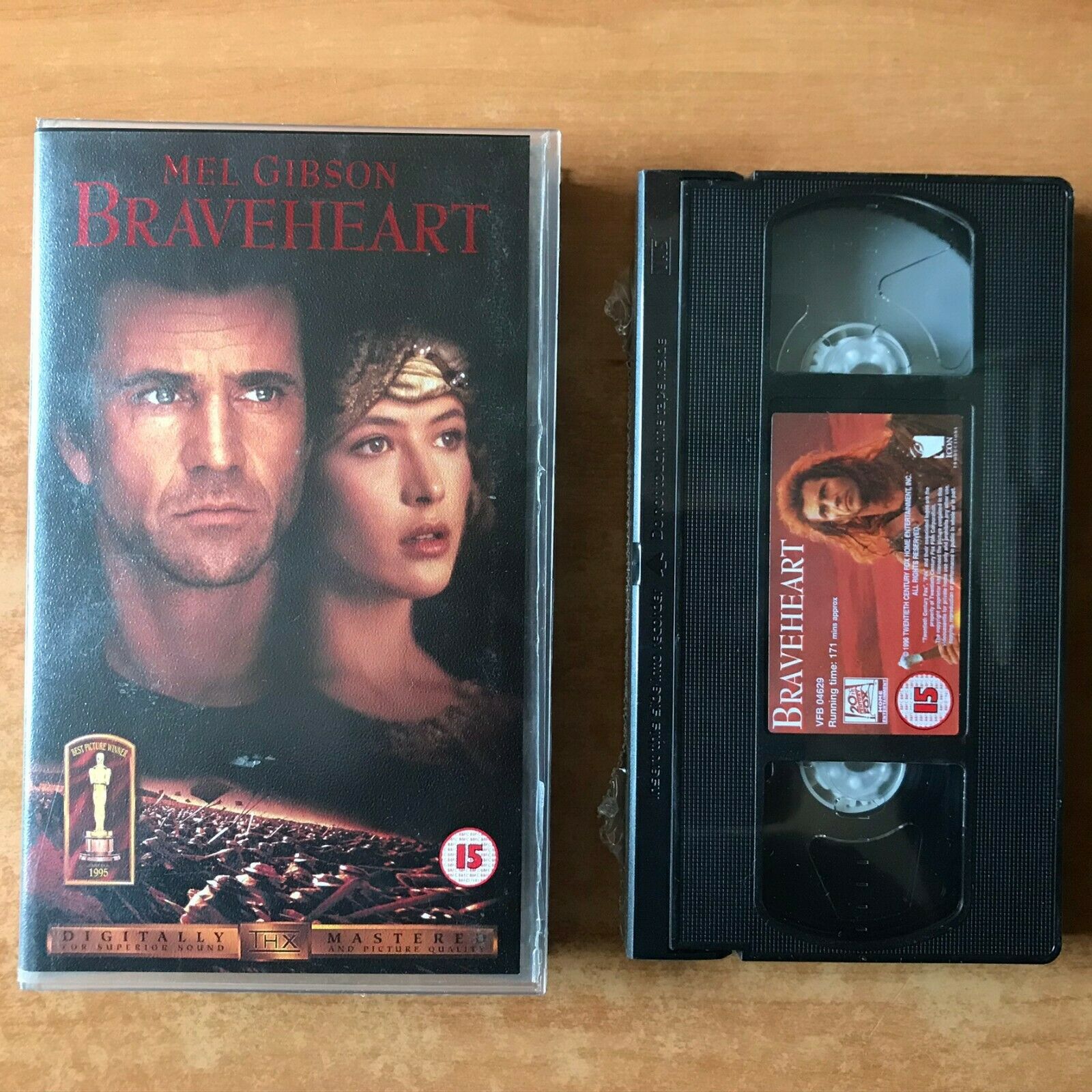 Braveheart [Brand New Sealed] THX Mastered - War Drama - Mel Gibson - Pal VHS-