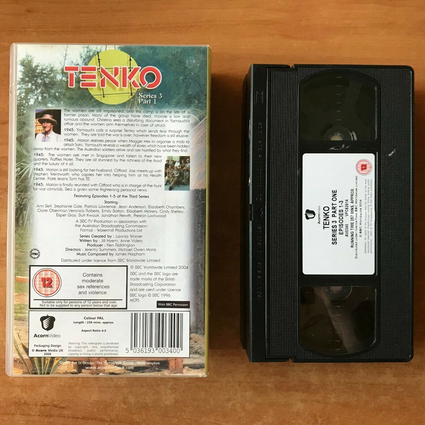 Tenko; (Series 3, Part 1) BBC Drama - TV Series - Patricia Lawrence - Pal VHS-