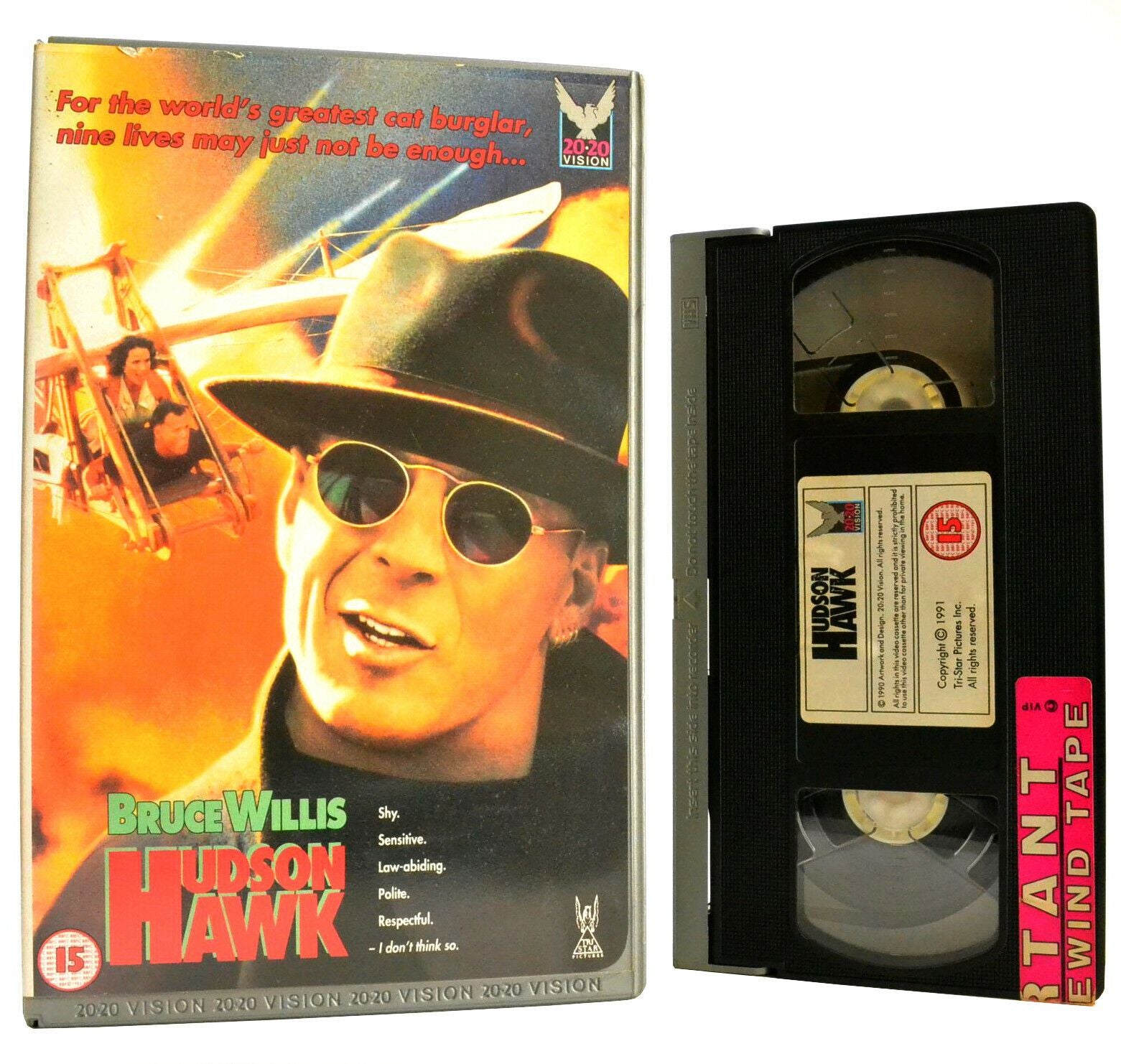 Hudson Hawk (1991): Action [Large Box] Rental - Bruce Willis - Cult Pal VHS-