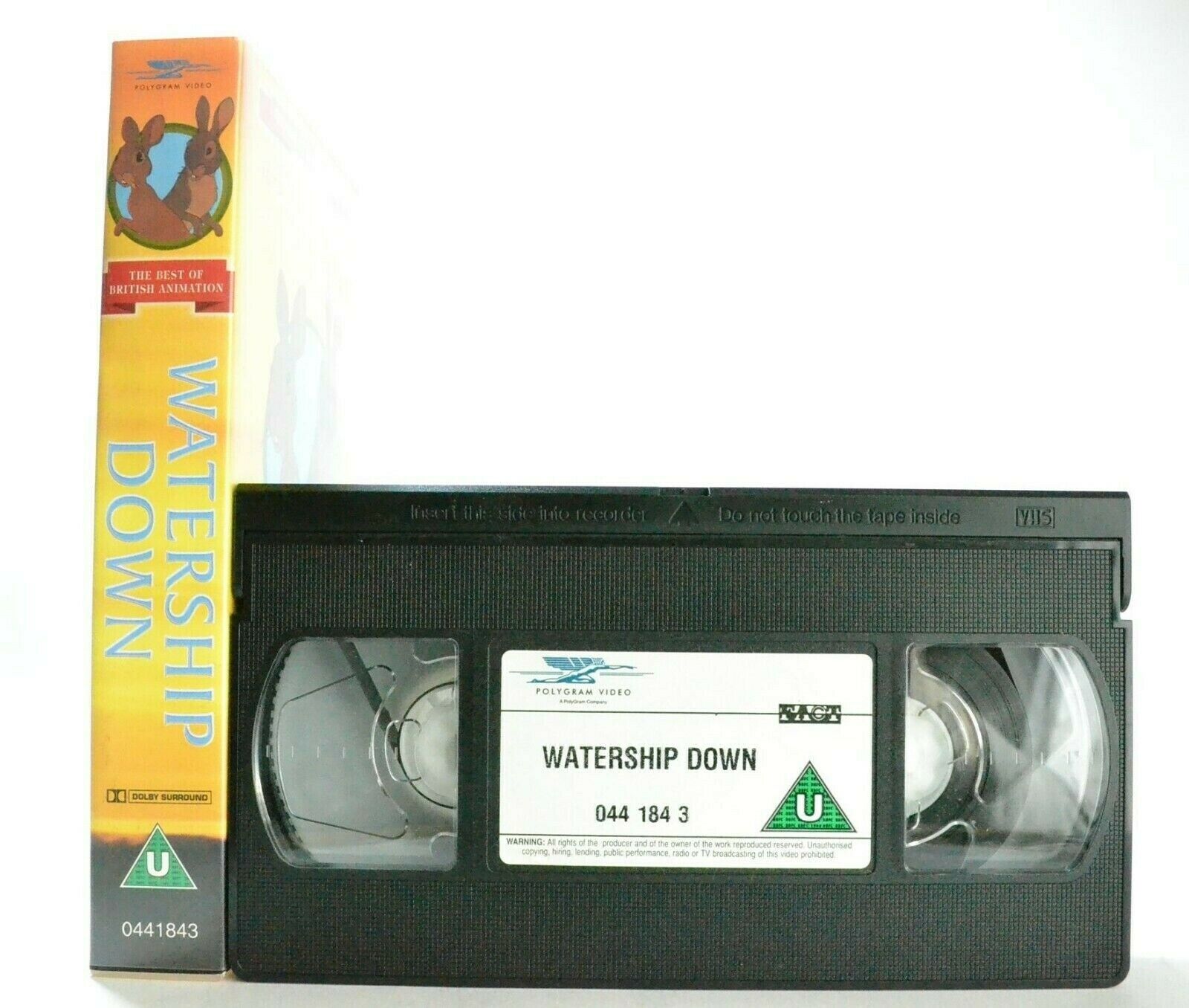 Watership Down: Based On R.Adams Novel - Classic Animation - Children's - VHS-