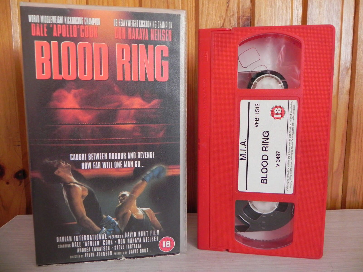 Blood Ring - Dale Cook - Don Neilson - Savage Kickboxing - Martial Arts - VHS-