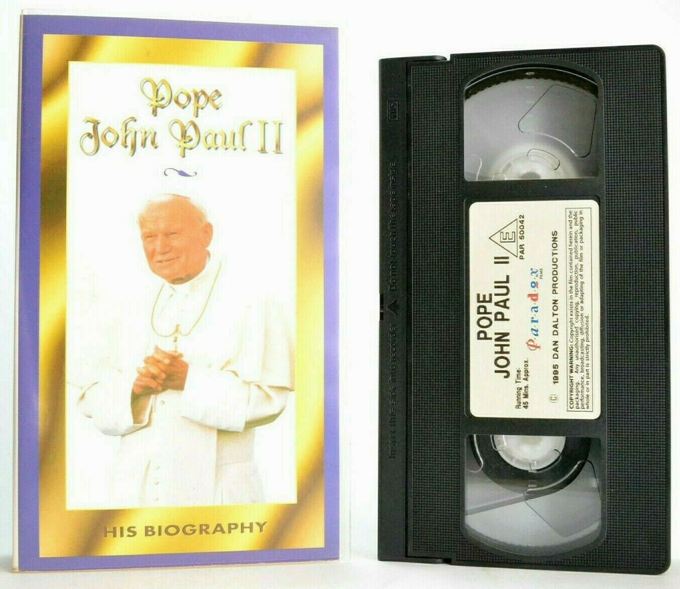 Pope John Paul 2: Biography - Karol Wojtyla - Inimate Portrait - Pal VHS-