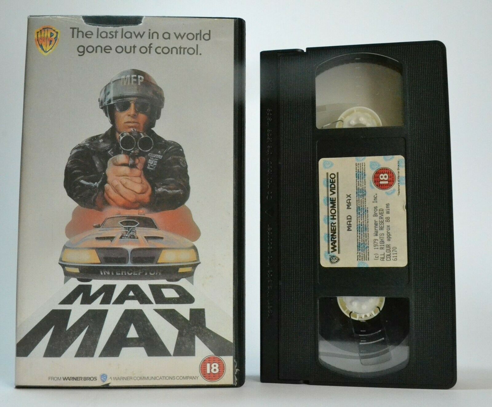 Mad Max (1979): Postapocalyptic Dystopian Action - Mel Gibson/Geoff Parry - VHS-