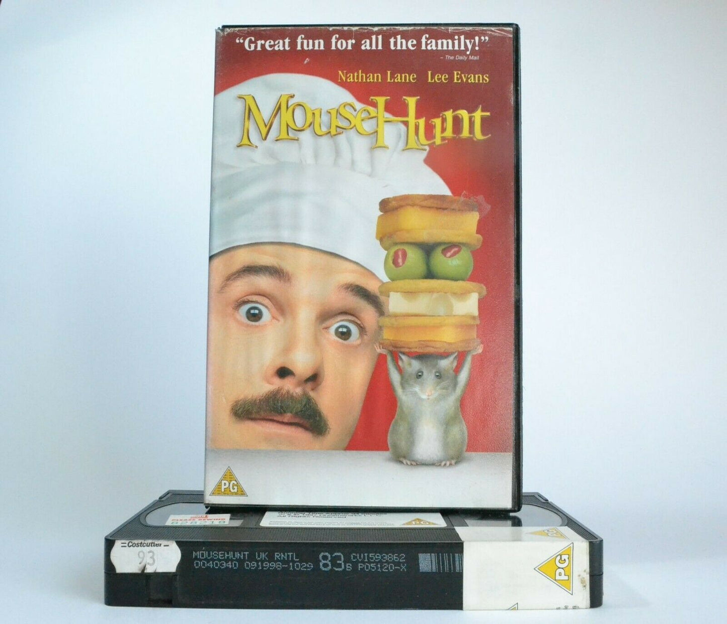 Mouse Hunt (1997): Dark Slapstick Comedy - Large Box Rental - N.Lane - Pal VHS-