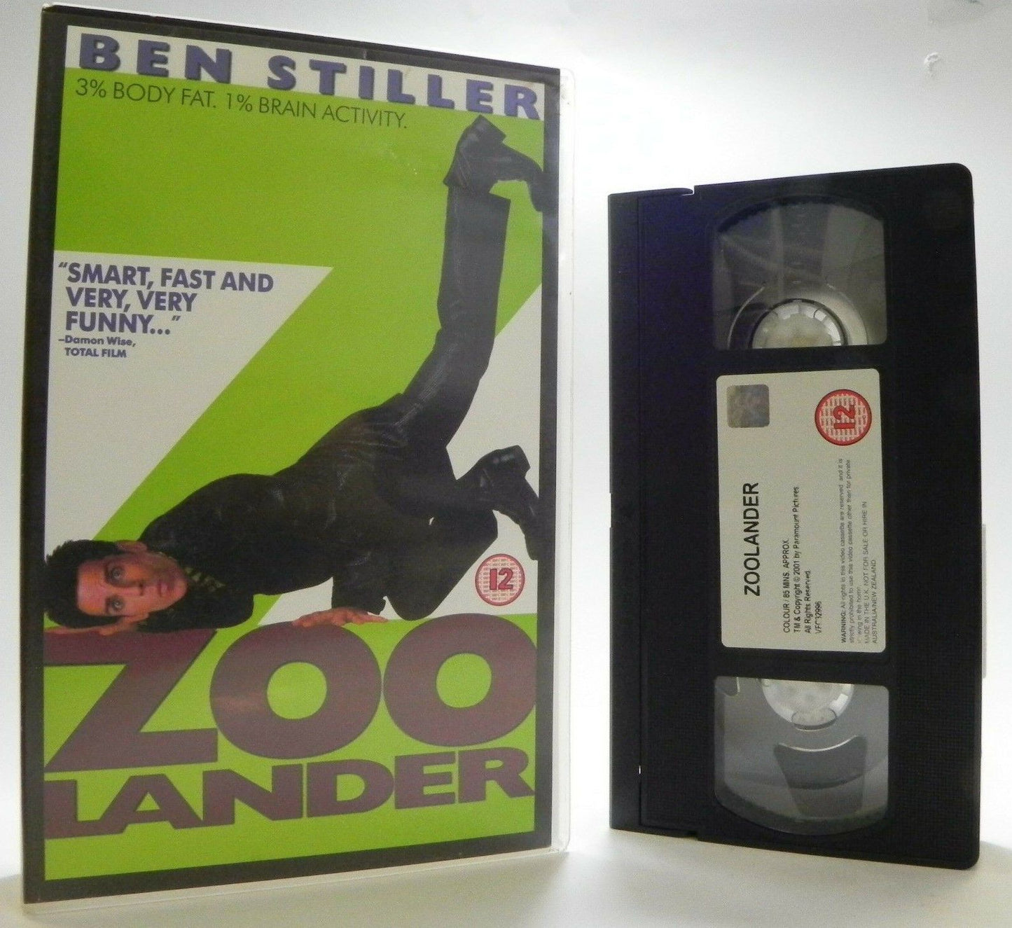 Zoolander - Large Box - Comedy (2001) - Ben Stiller - Owen Wilson - Pal VHS-