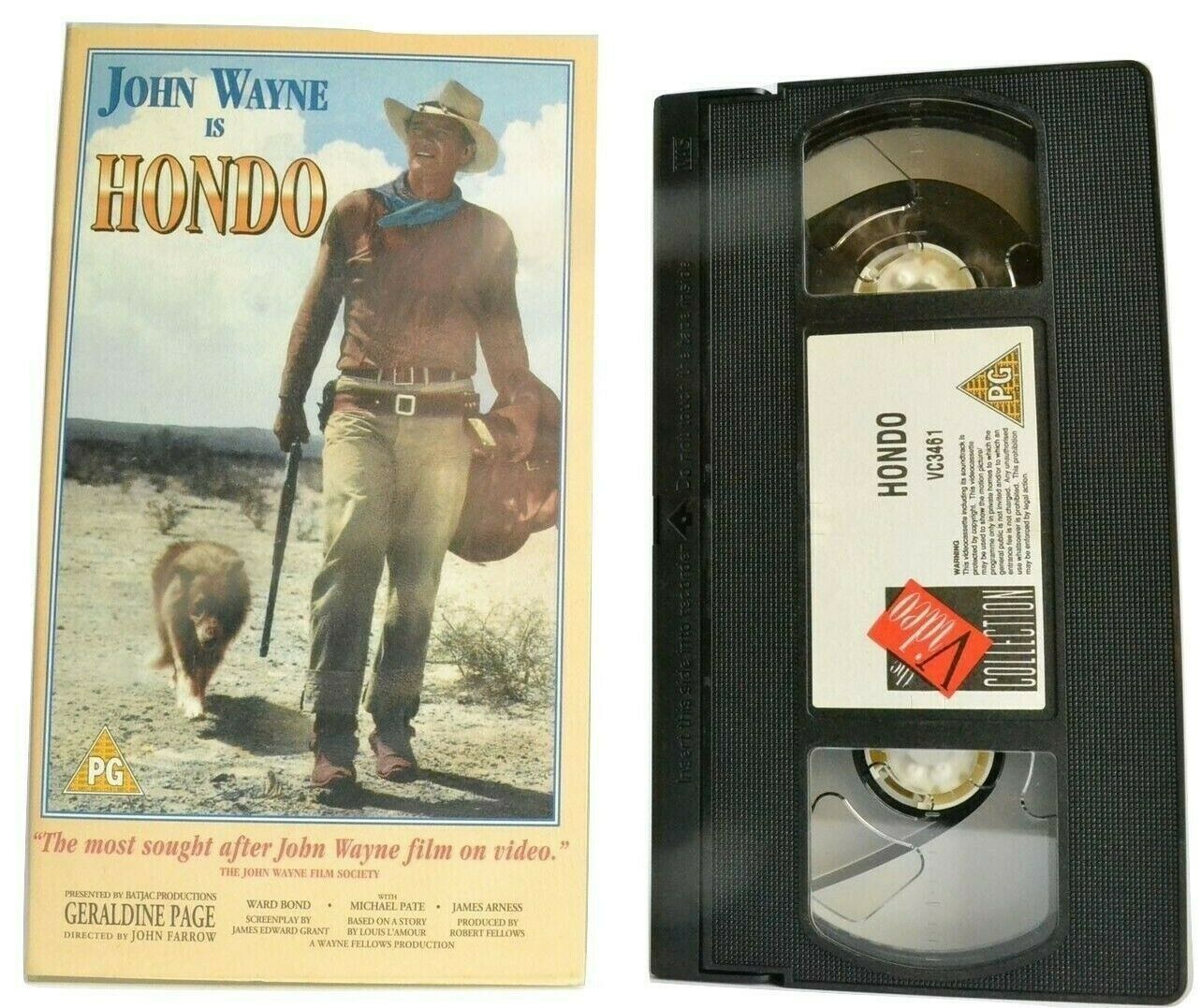 Hondo (1953): Digitally Remastered - Wester - John Wayne / Ward Bond - Pal VHS-