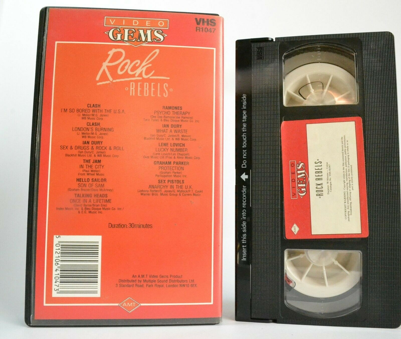 Rock Rebels: The Clash - Talking Heads - Ramones - Sex Pistoles - The Jam - VHS-