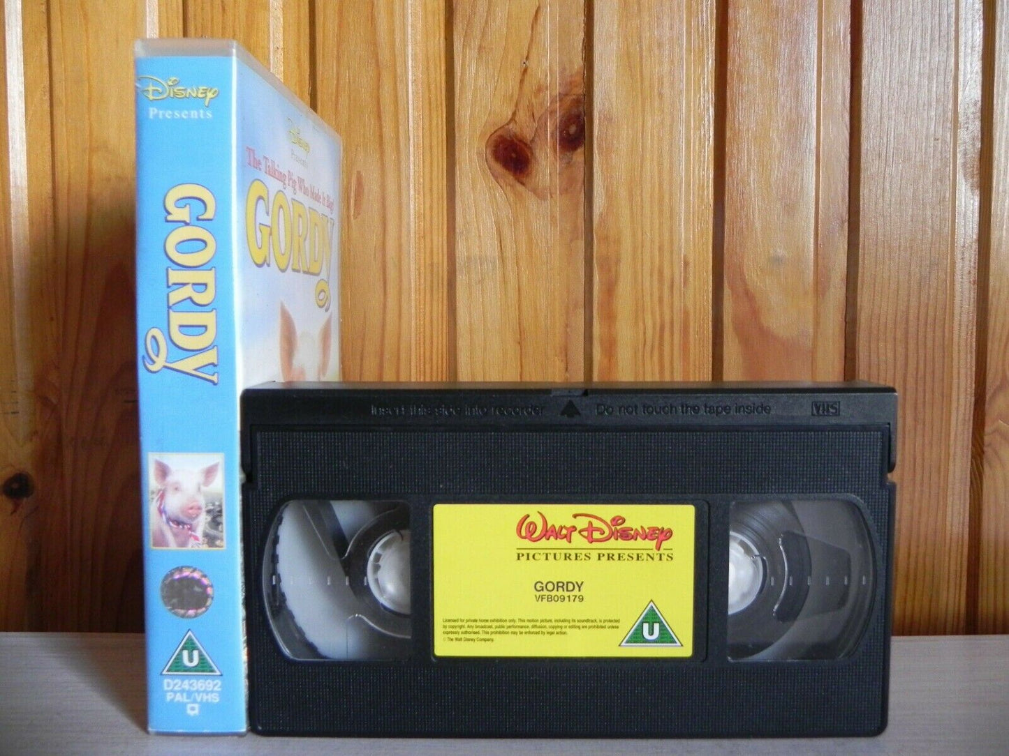 Gordy - Disney - Family - Adventure - The Talking Pig - Who Made It Big - VHS-