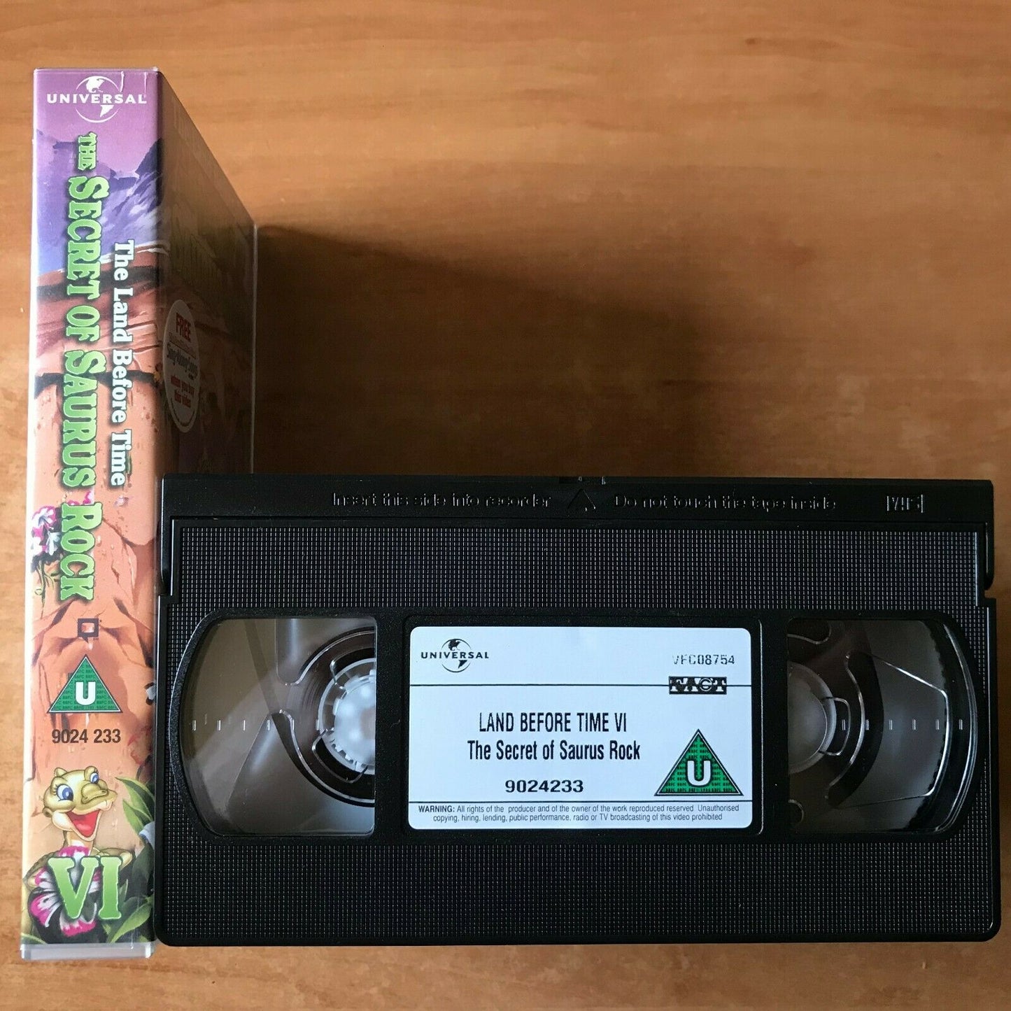 The Land Before Time: Secret Of Saurus Rock - Singalong - Animated - Kids - VHS-