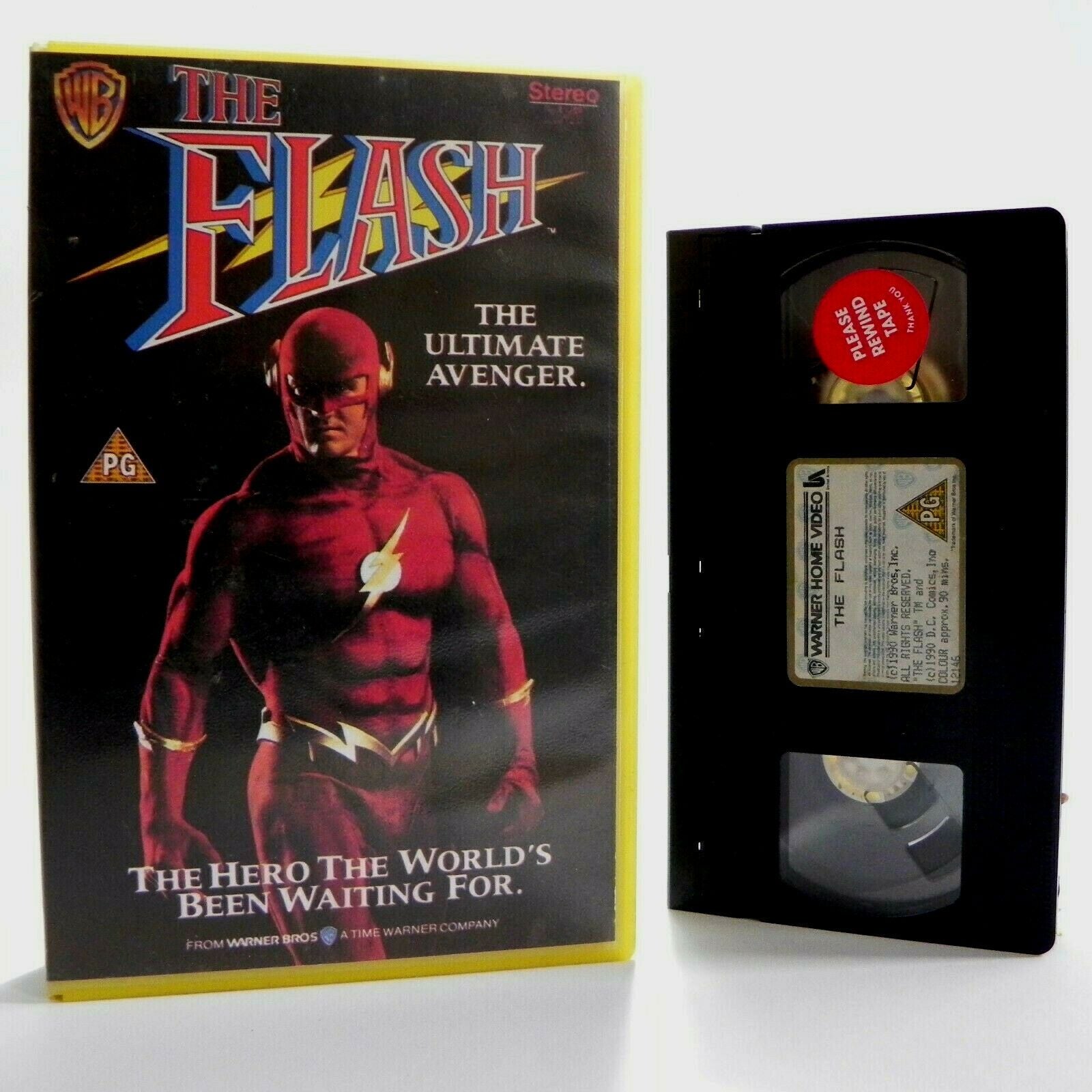 The Flash: (1990) Warner Home - Large Box - Action - John Wesley Shipp - Pal VHS-