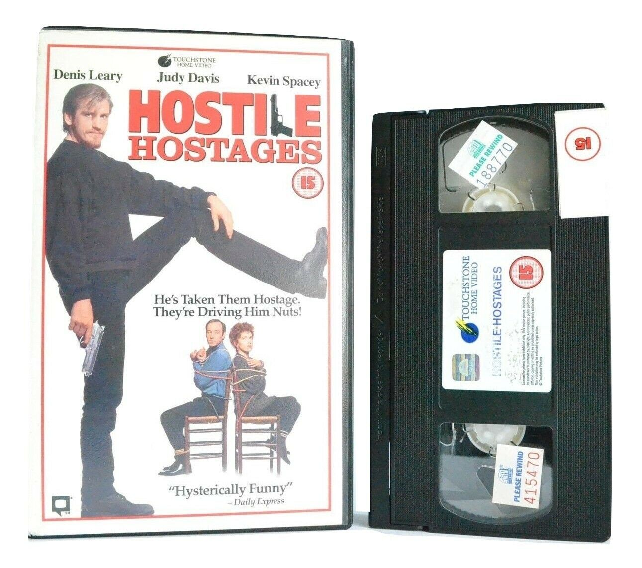 Hostile Hostages: Film By T.Demme - Black Comedy - Large Box - D.Leary - Pal VHS-