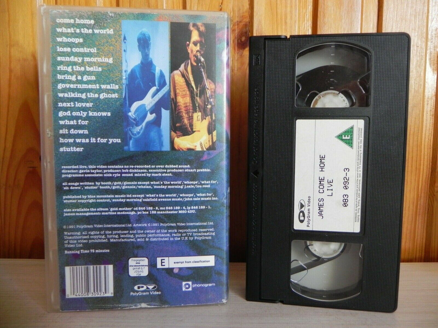 James Come Home - Live - Recorded Live - 1991 PolyGram Video - Music - Pal VHS-