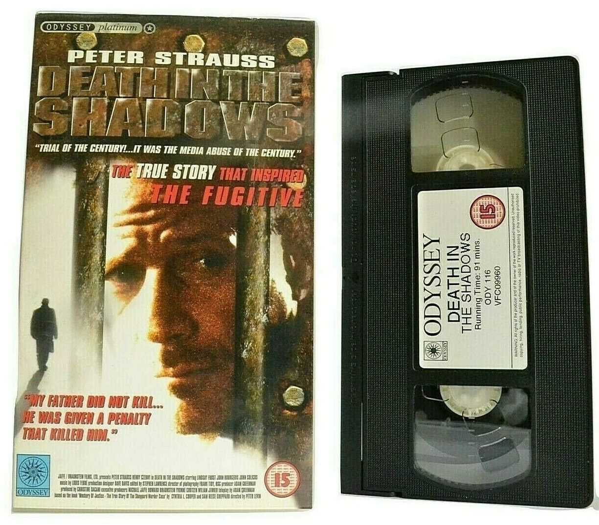 Death In The Shadows: (1988) Made For T.V. - Drama - Peter Strauss - Pal VHS-