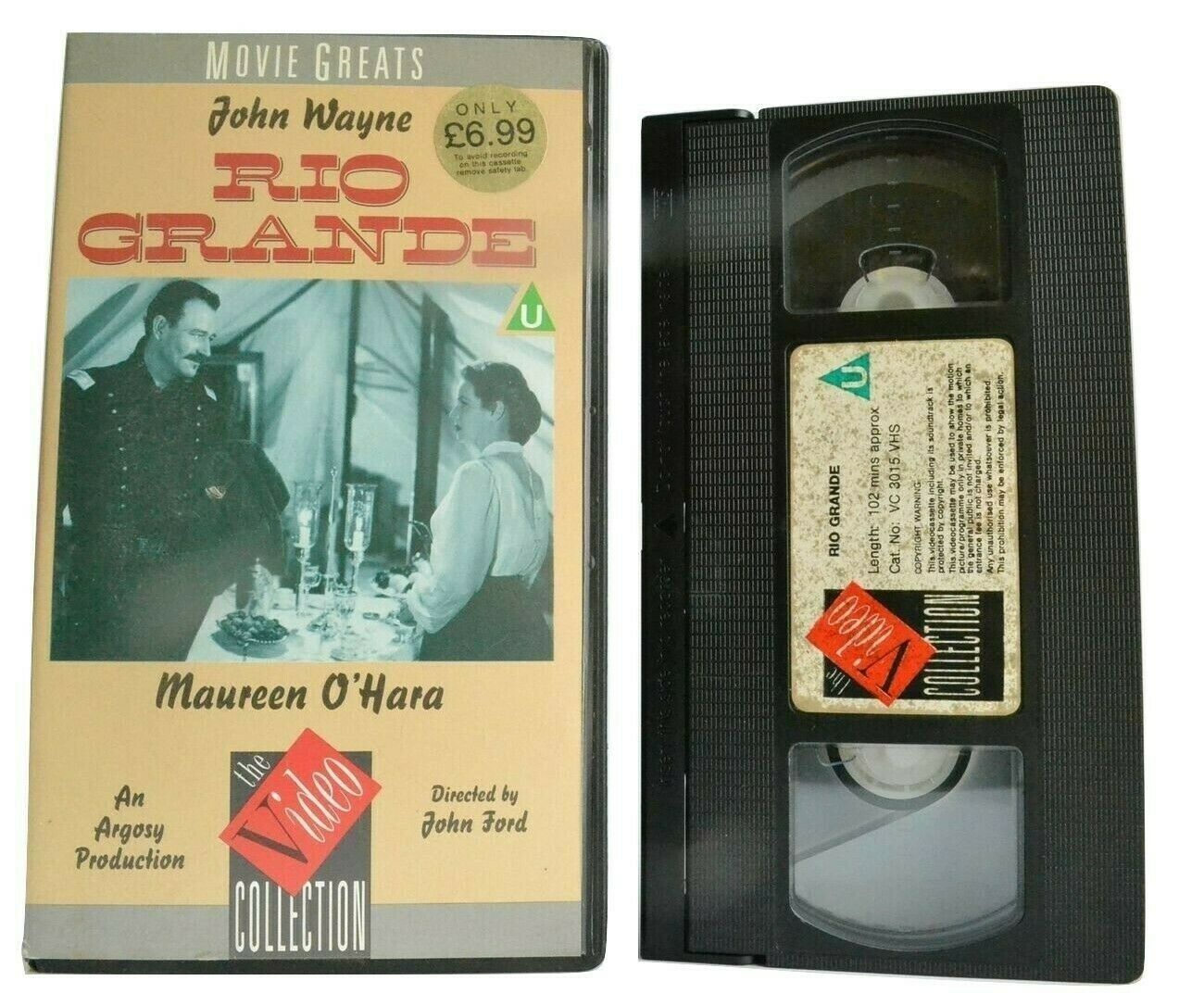 Rio Grande (1950): Western Adventure - John Wayne / Maureen O'Hara - Pal VHS-