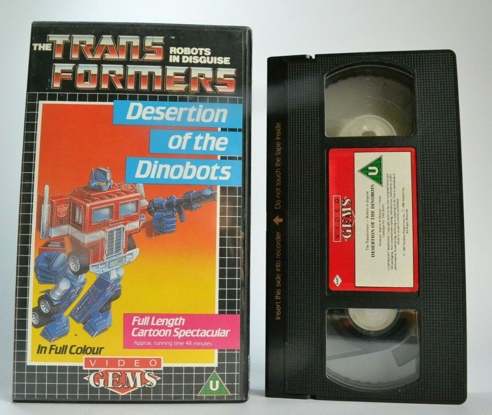 Trans Formers: Desertion Of The Dinobots - Action Adventures - Children's - VHS-