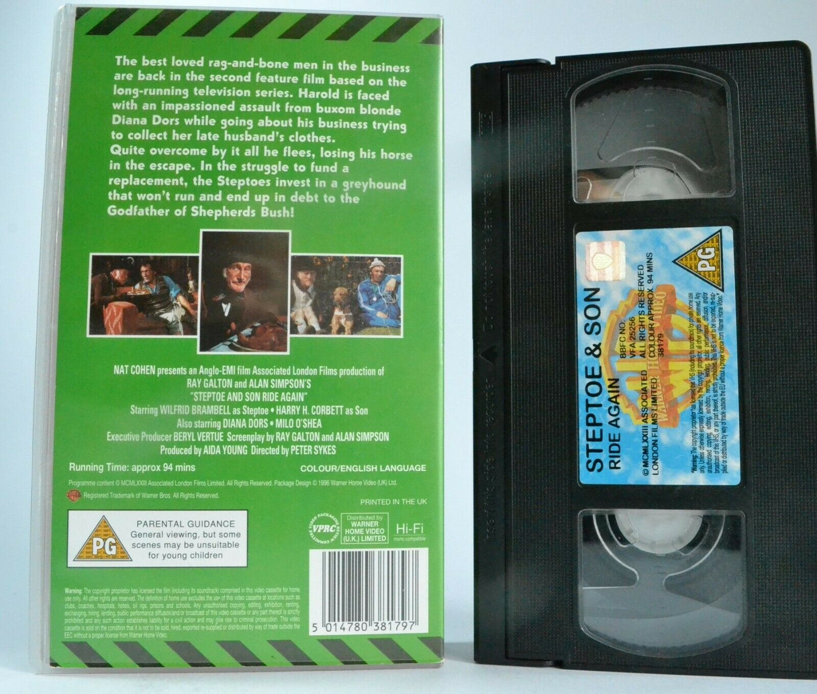 Steptoe And Son: Ride Again (Feature Film) Comedy - Wilfrid Brambell - Pal VHS-