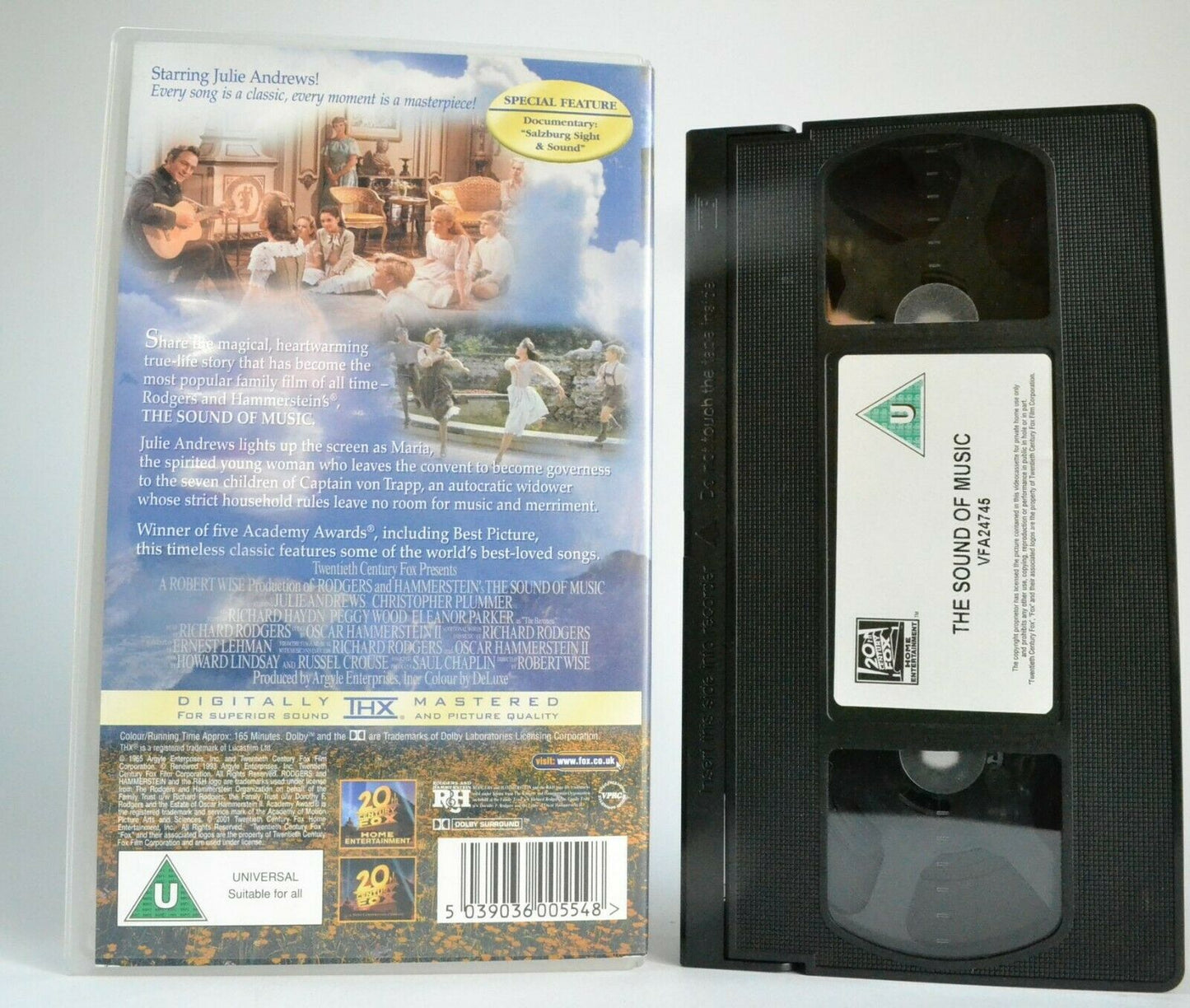 The Sound Of Music (1965): Musical Drama [THX Mastered] Julie Andrews - Pal VHS-