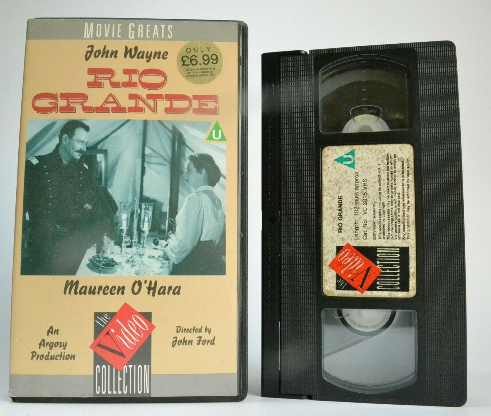 Rio Grande (1950): Western Adventure - John Wayne / Maureen O'Hara - Pal VHS-