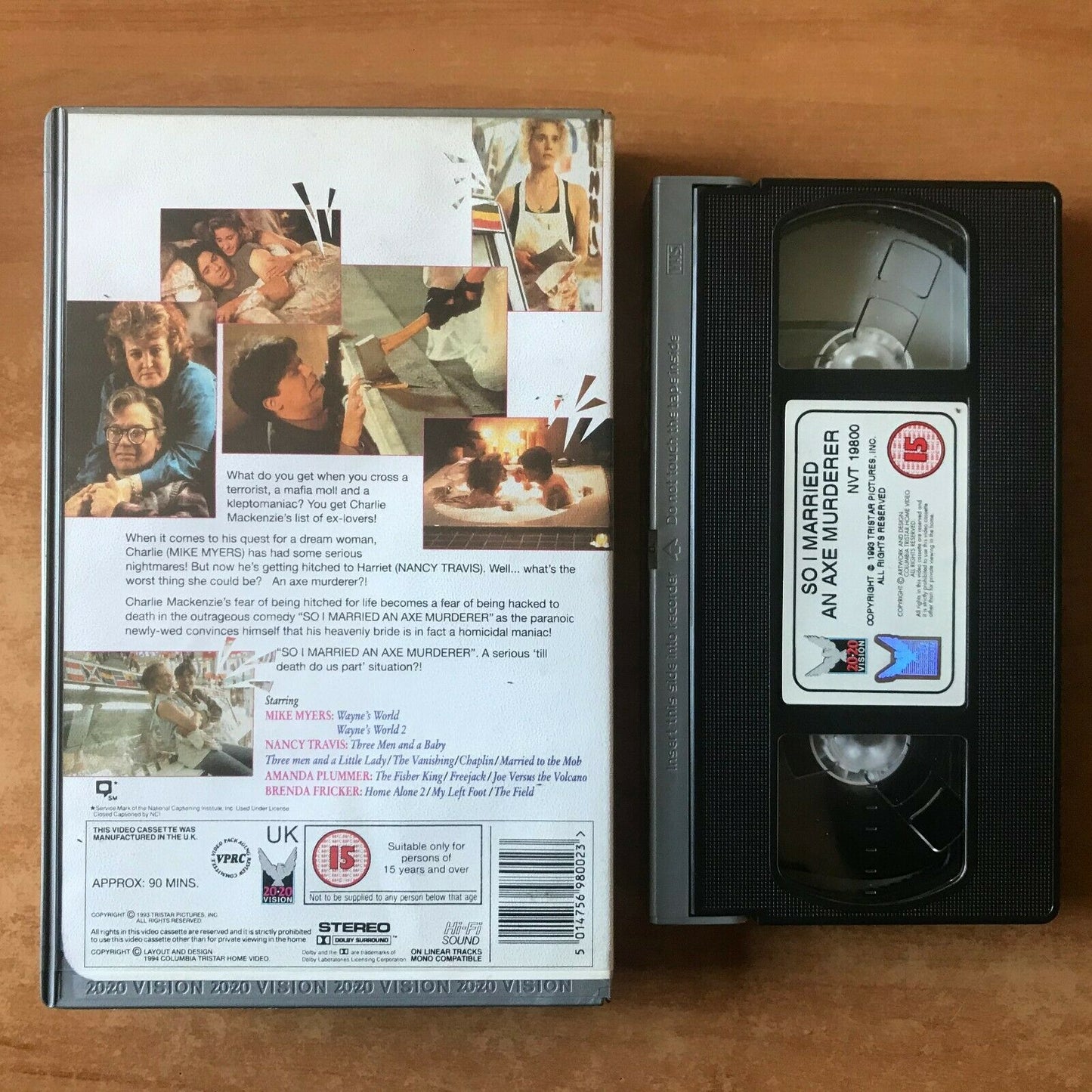 So I Married Axe Murder (1993): Romantic Comedy [Big Box] Mike Myers - Pal VHS-