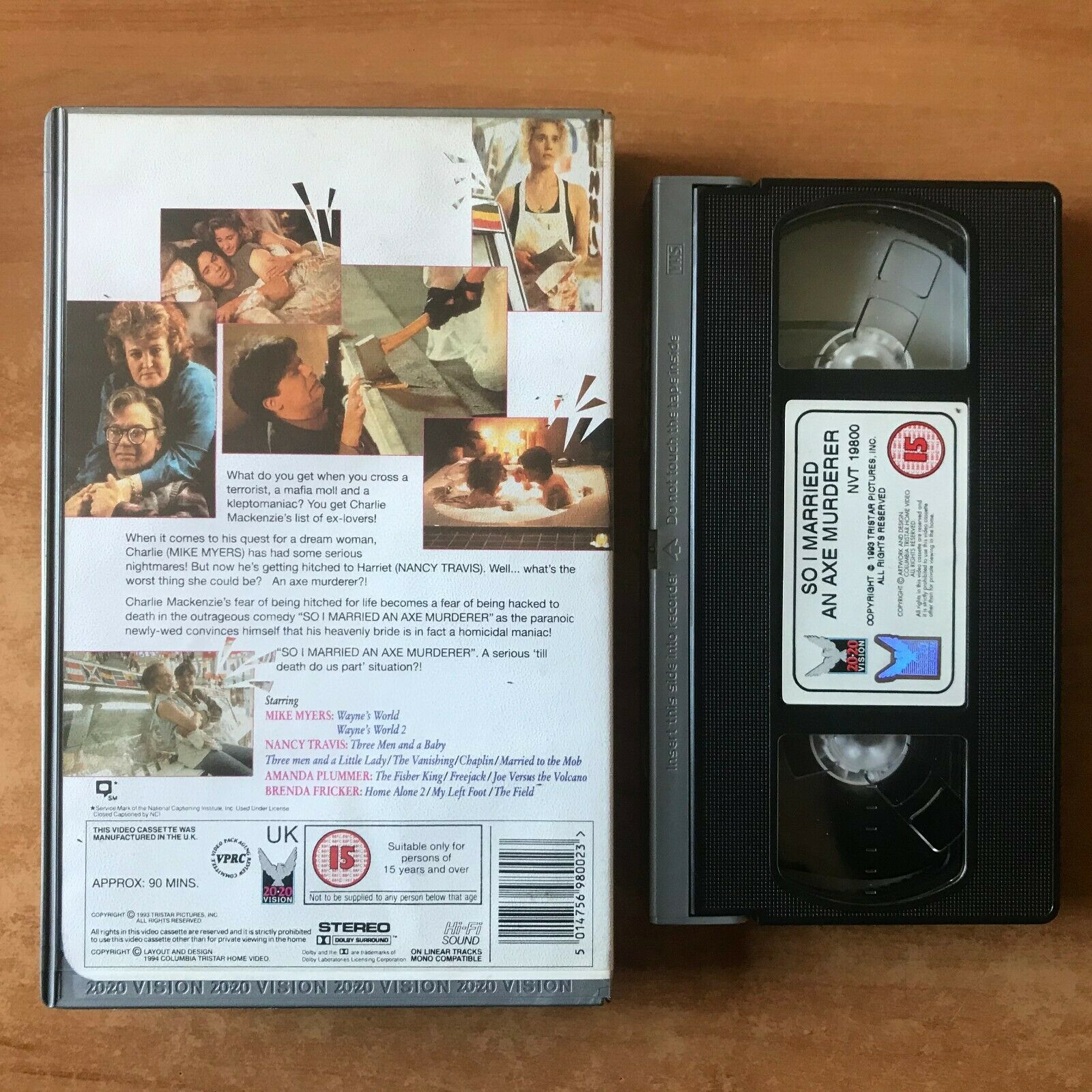So I Married Axe Murder (1993): Romantic Comedy [Big Box] Mike Myers - Pal VHS-
