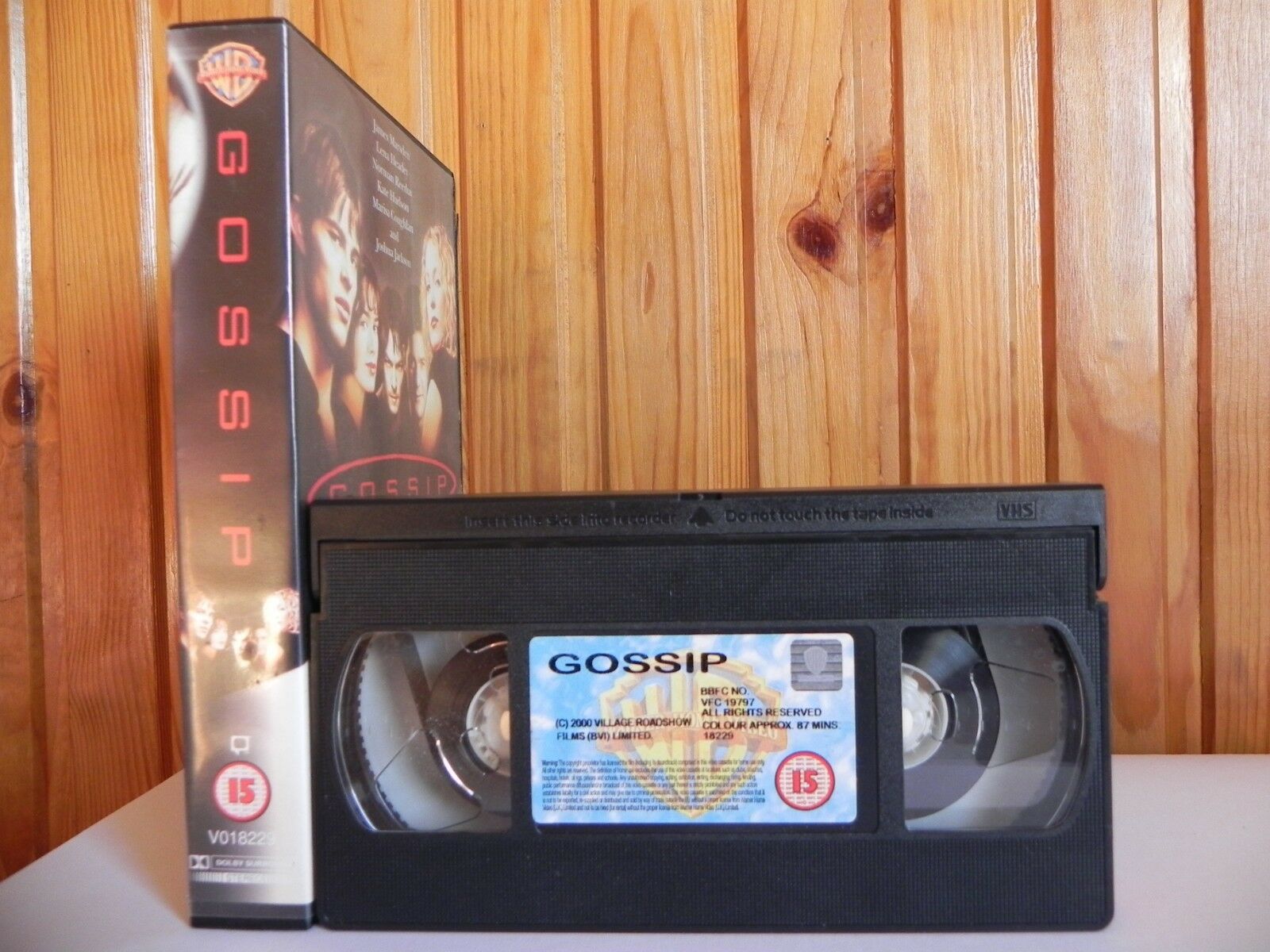 Gossip - Large Box - Warner - Thriller - Ex-Rental - Norman Reedus - Pal VHS-