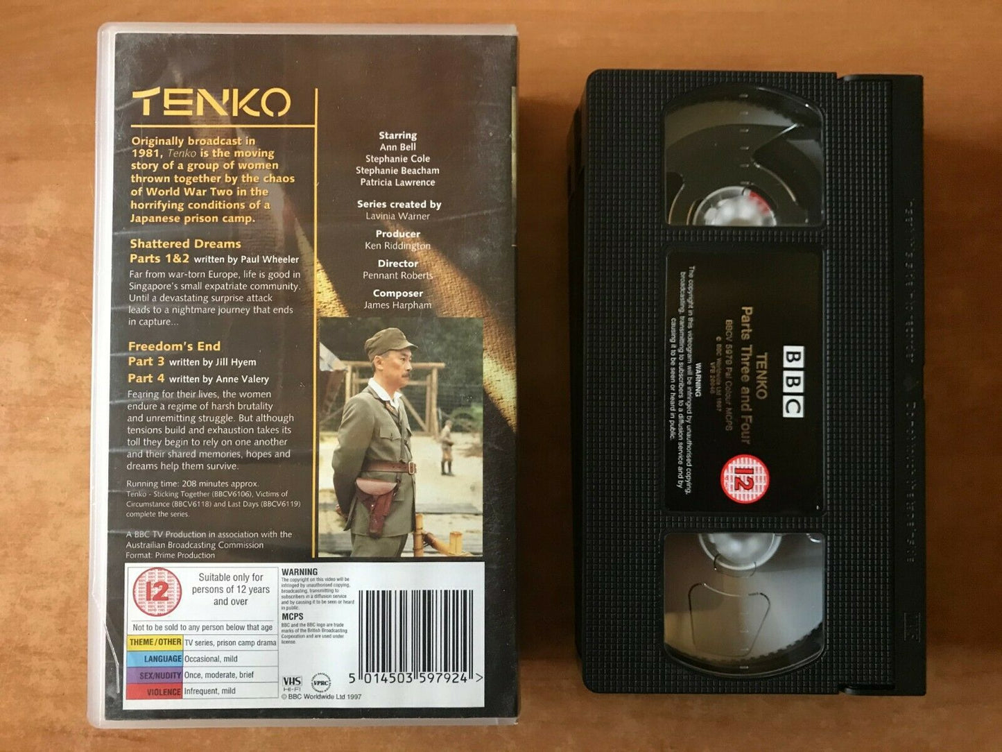 Tenko [BBC Drama Series]: Shattered Dreams - Ann Bell / Stephanie Cole - Pal VHS-